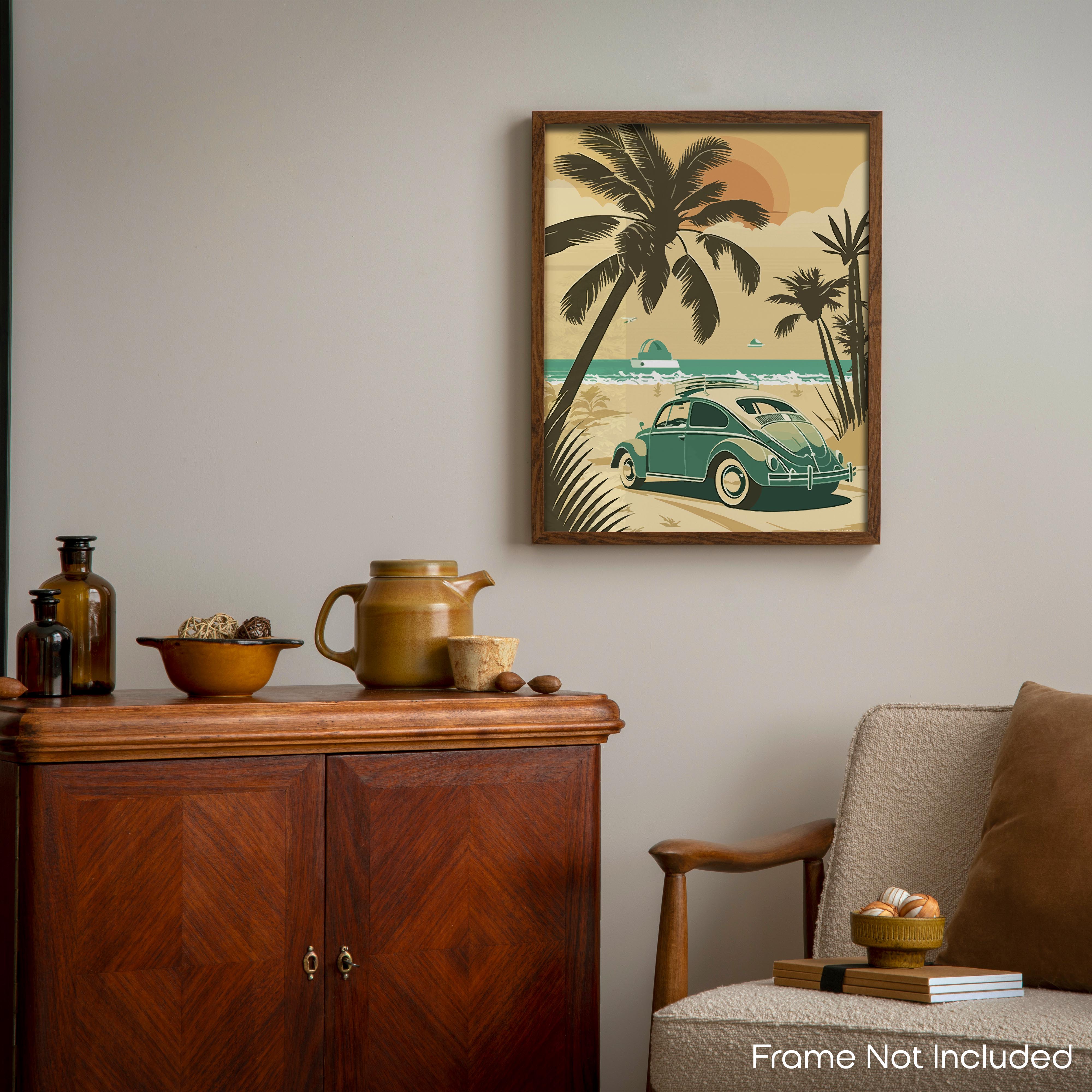 Palm Trees - Volkswagen Poster