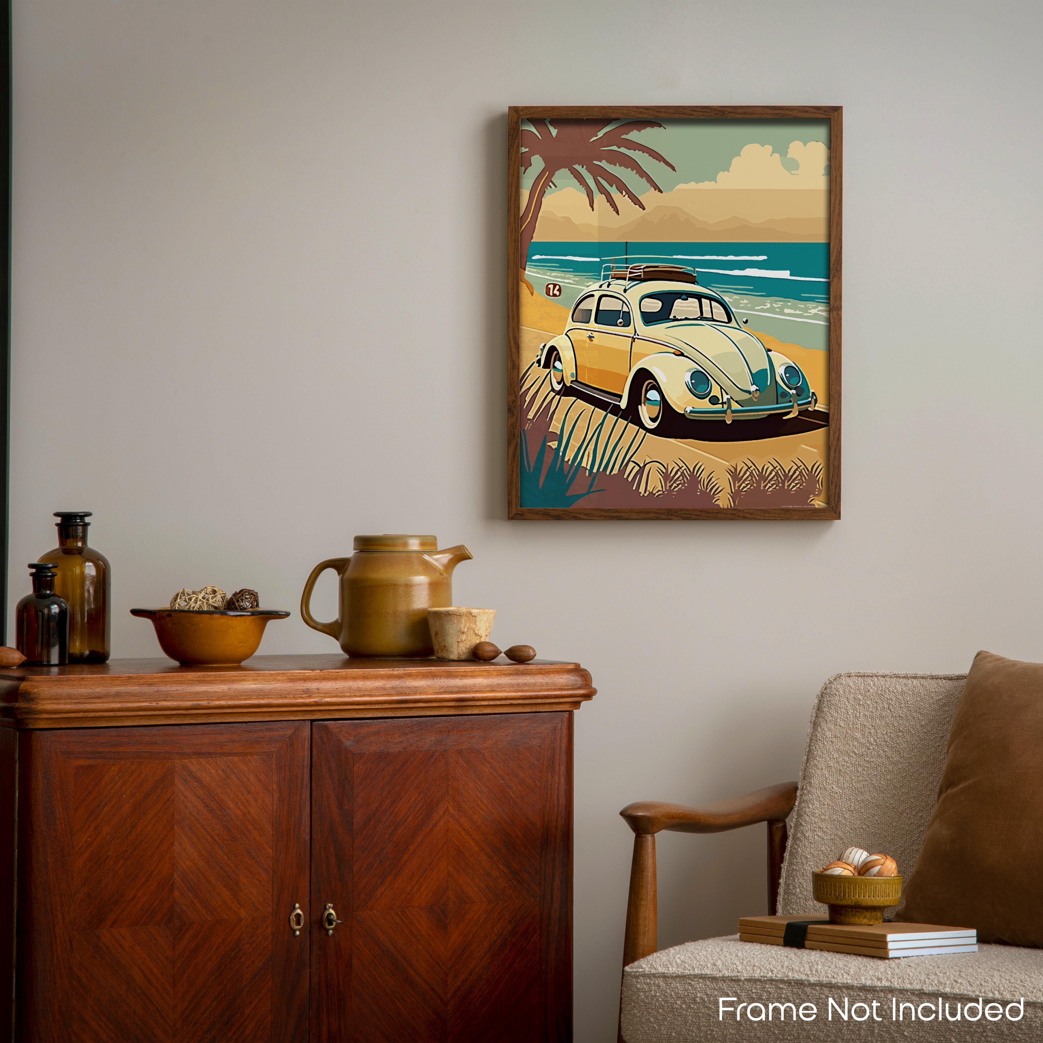 Yellow Beetle - Volkswagen Poster