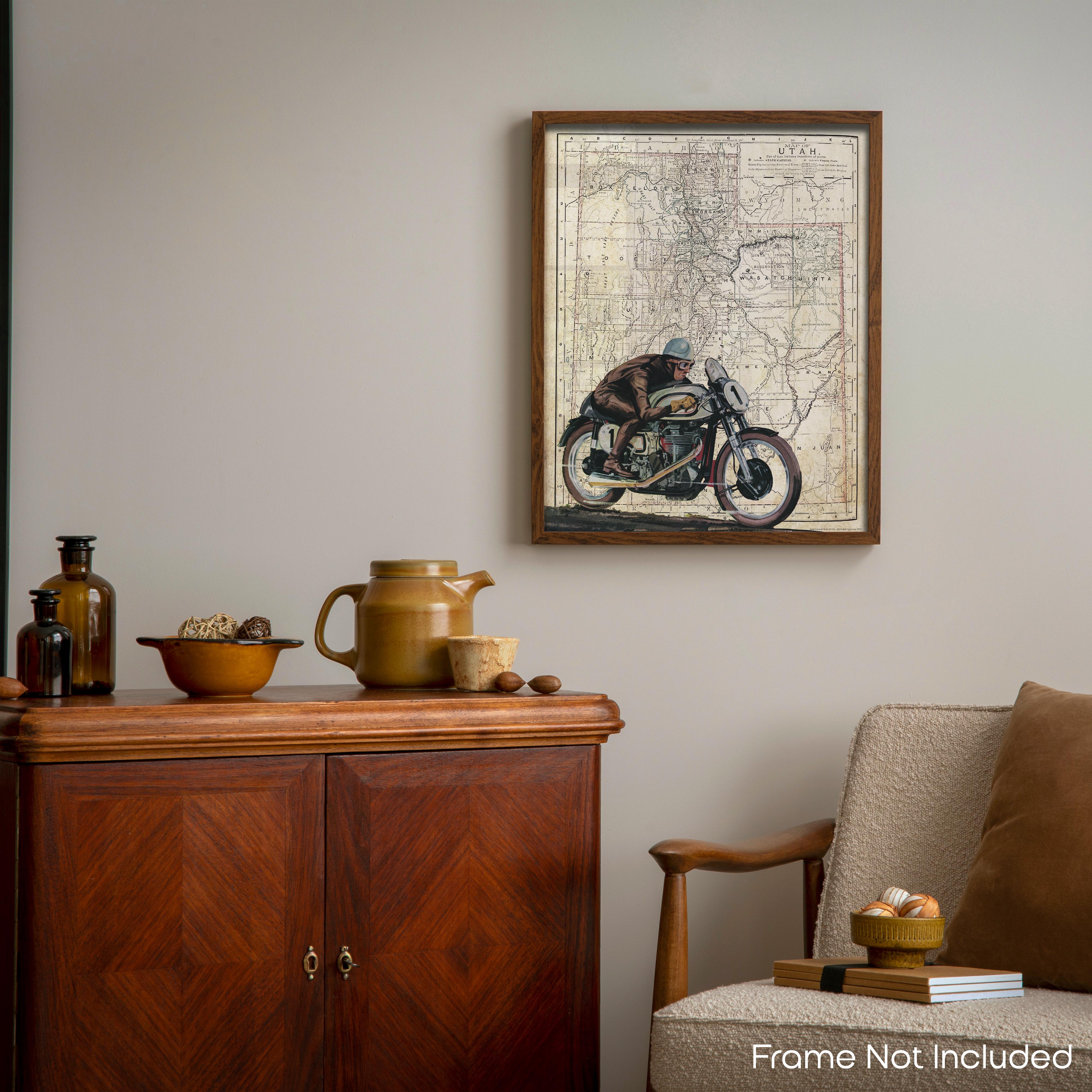 Utah - Motorcycle Poster