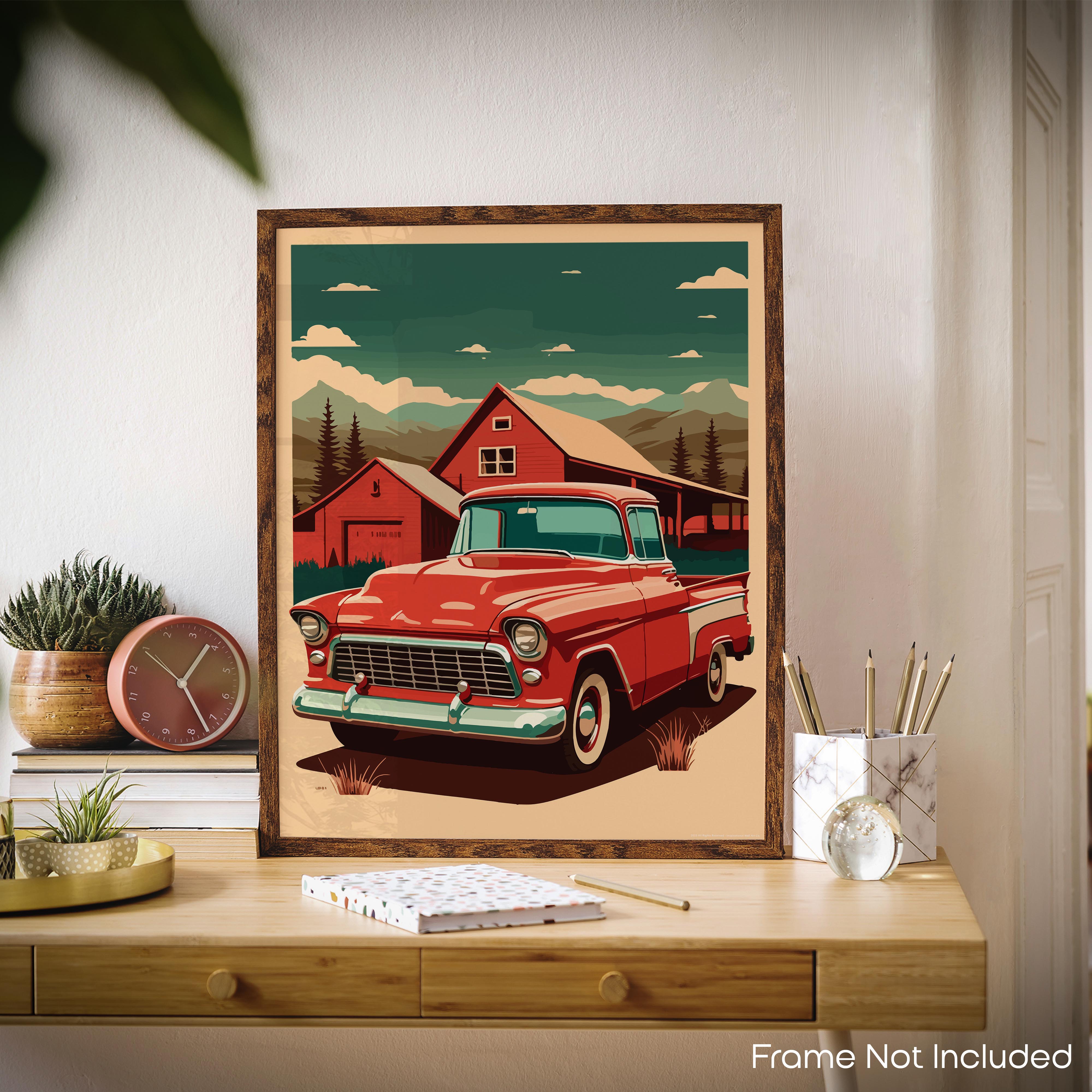 Retro Farm - Truck Poster