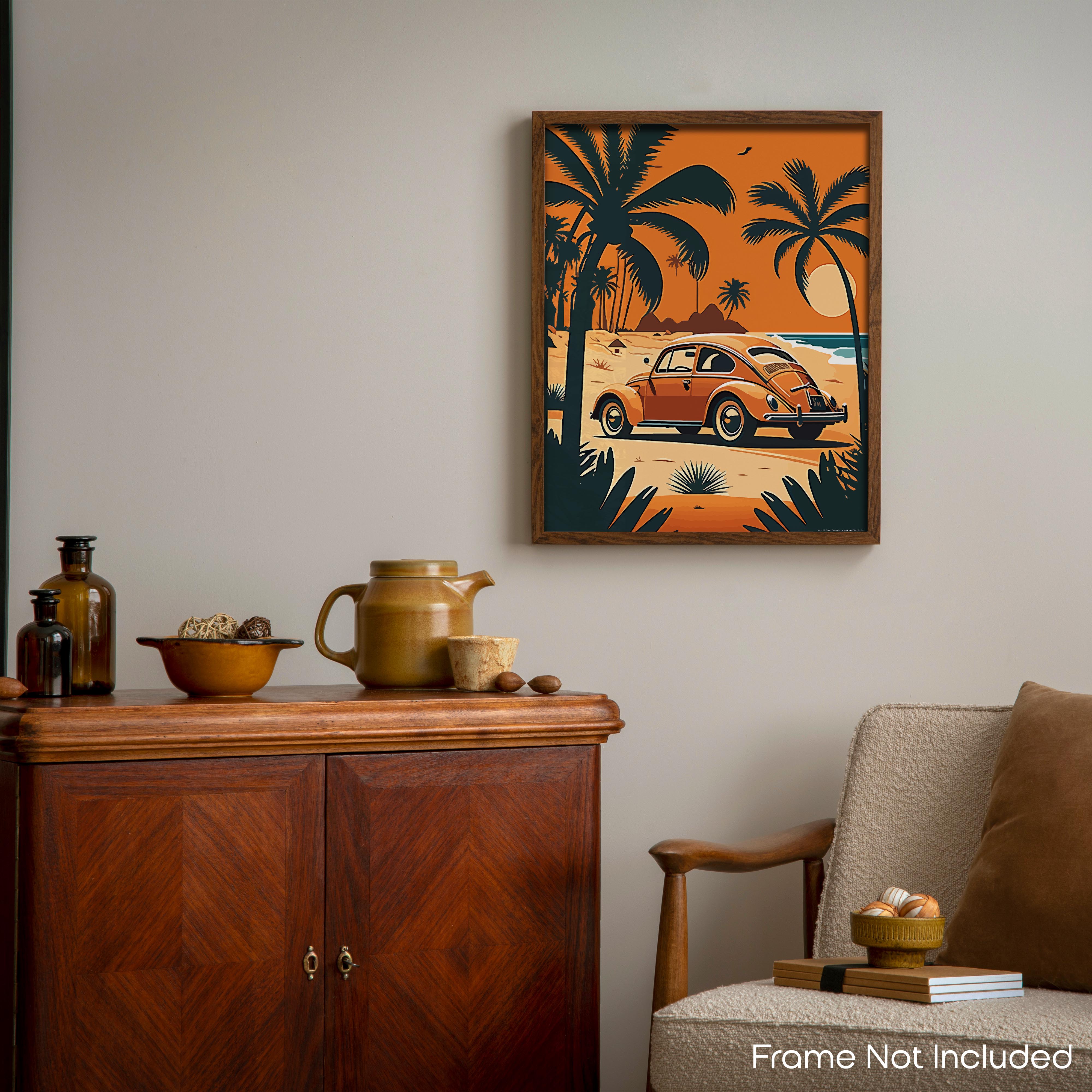 Orange Beetle - Volkswagen Poster