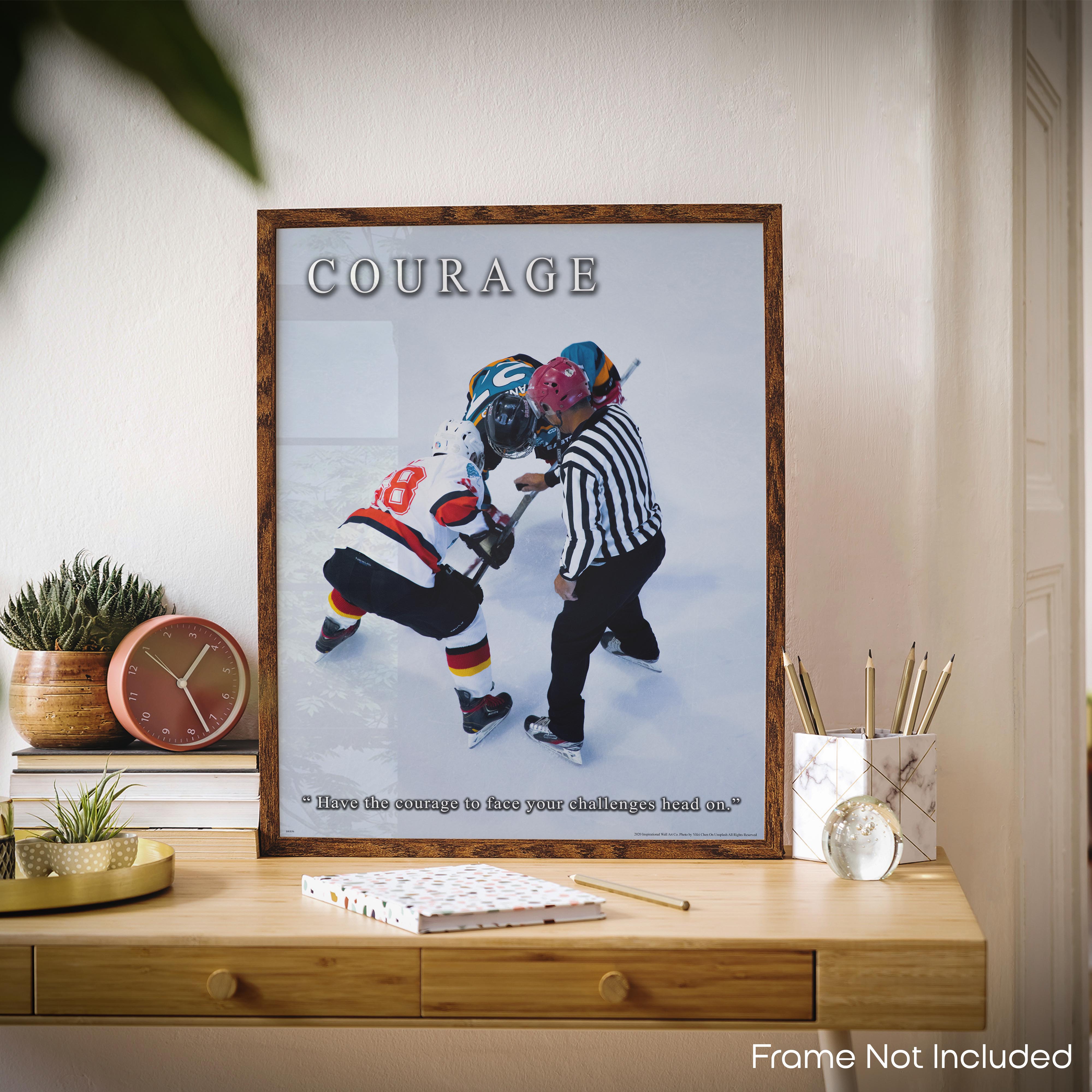 Courage - Hockey Poster