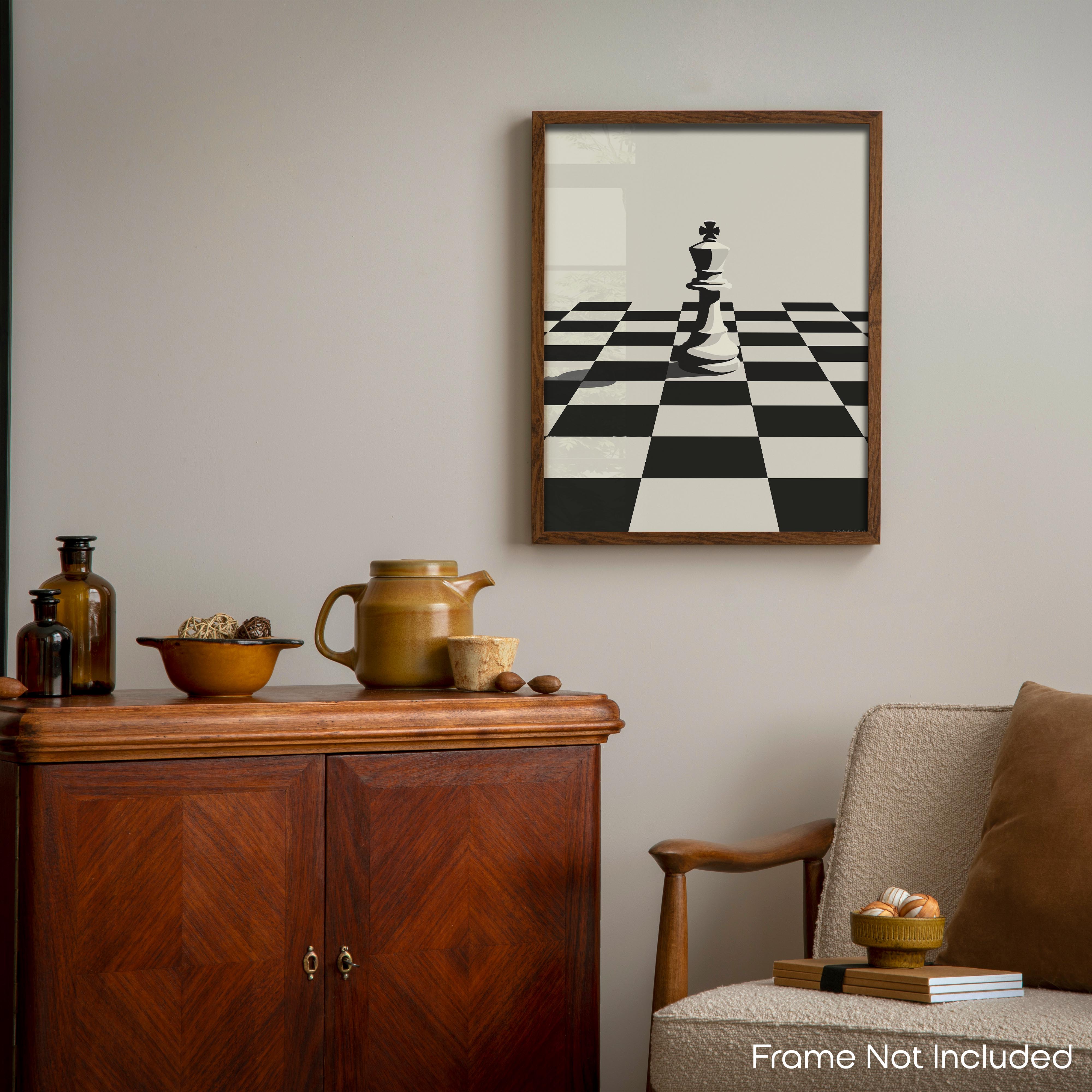 Kings' Standoff - Chess Poster