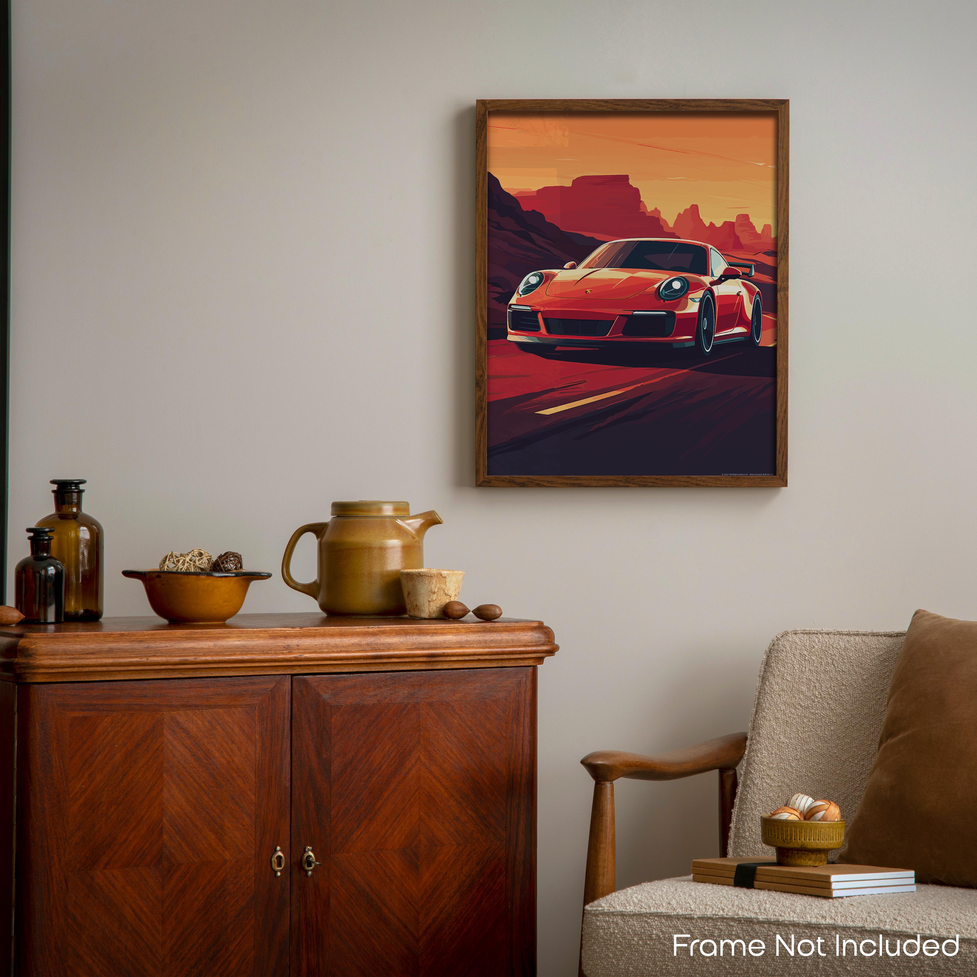 The Thrill of Wheels - Car Poster