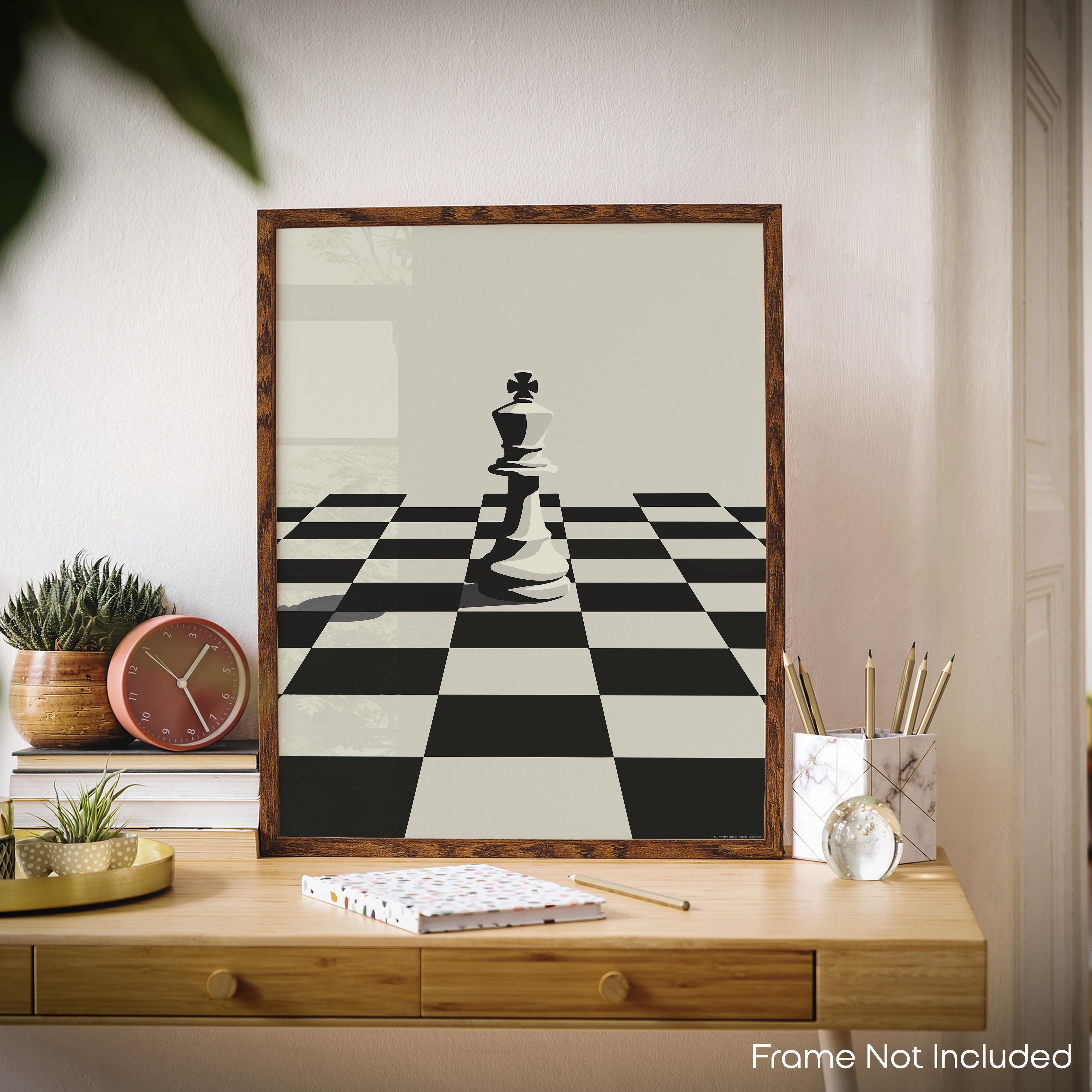 Kings' Standoff - Chess Poster