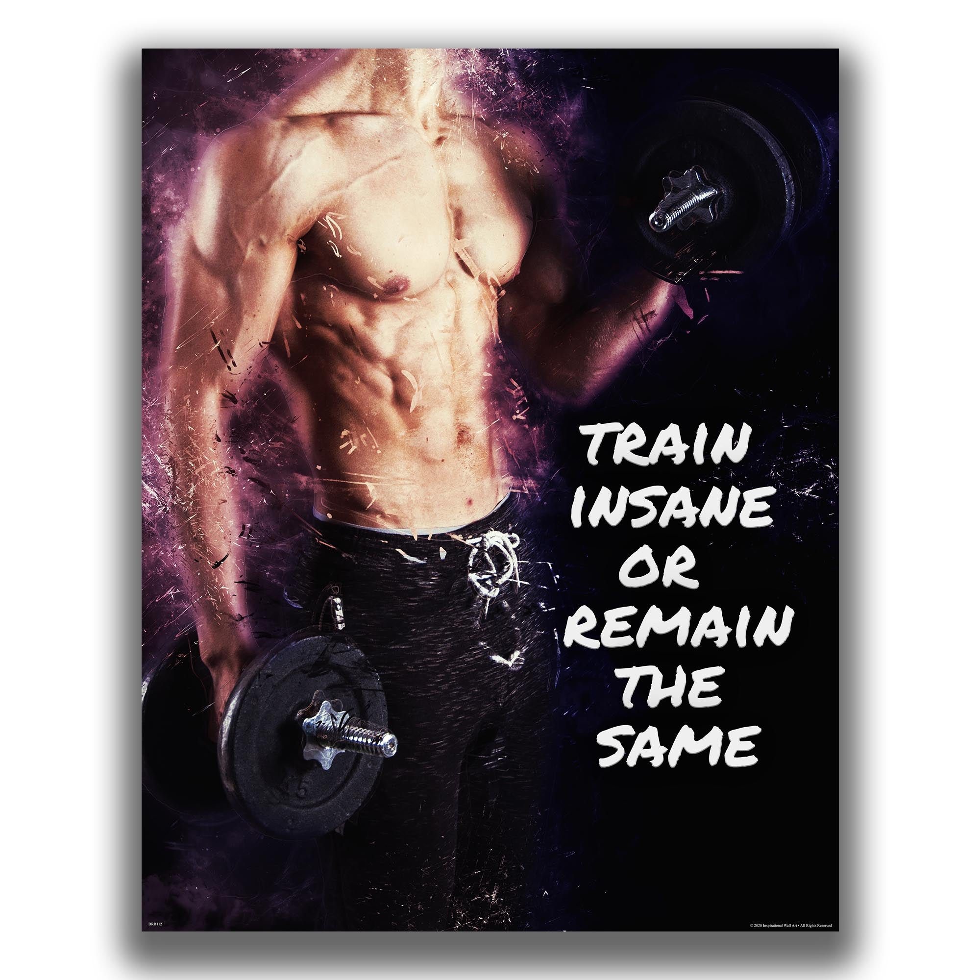 Train Insane - Gym Poster