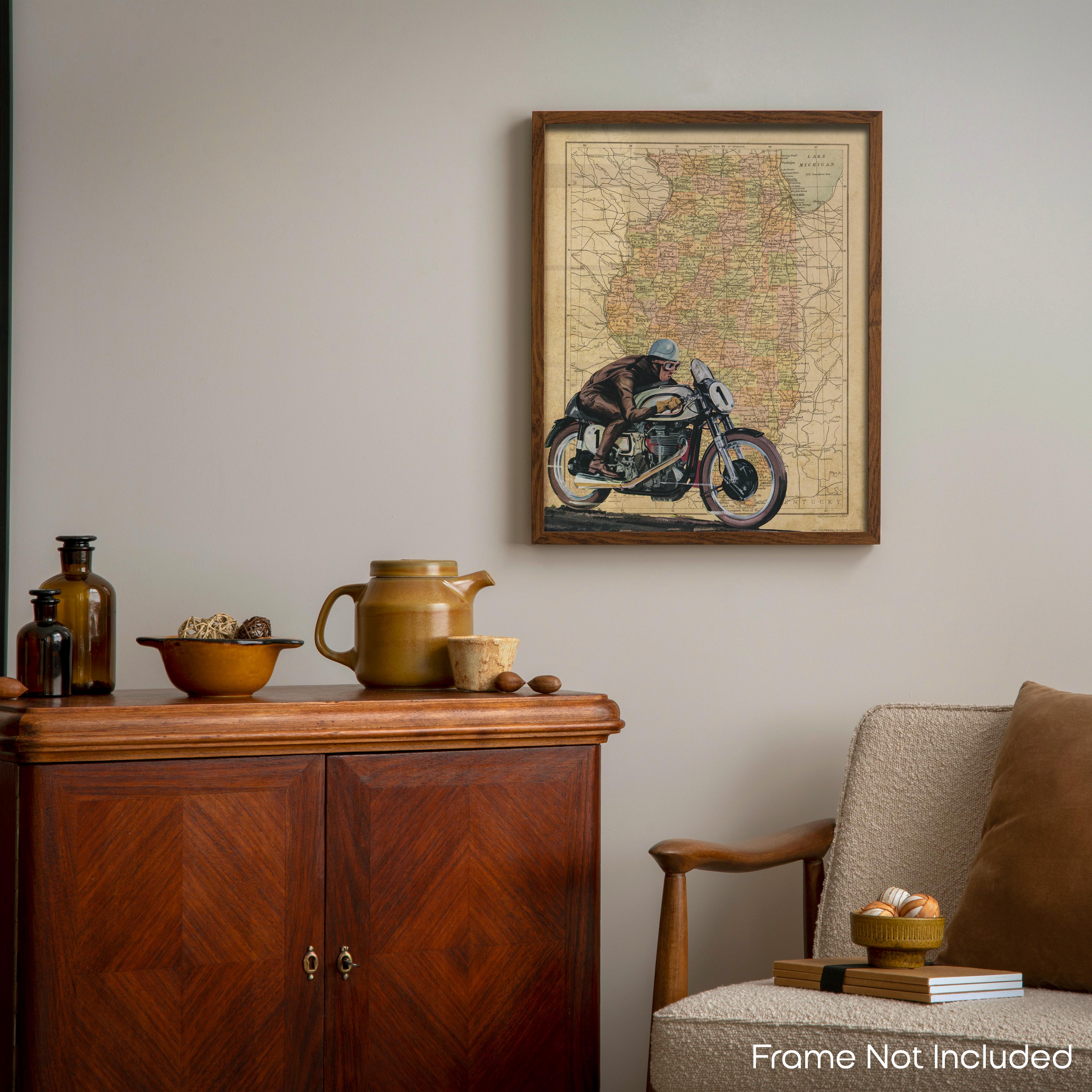 Wisconsin - Motorcycle Poster