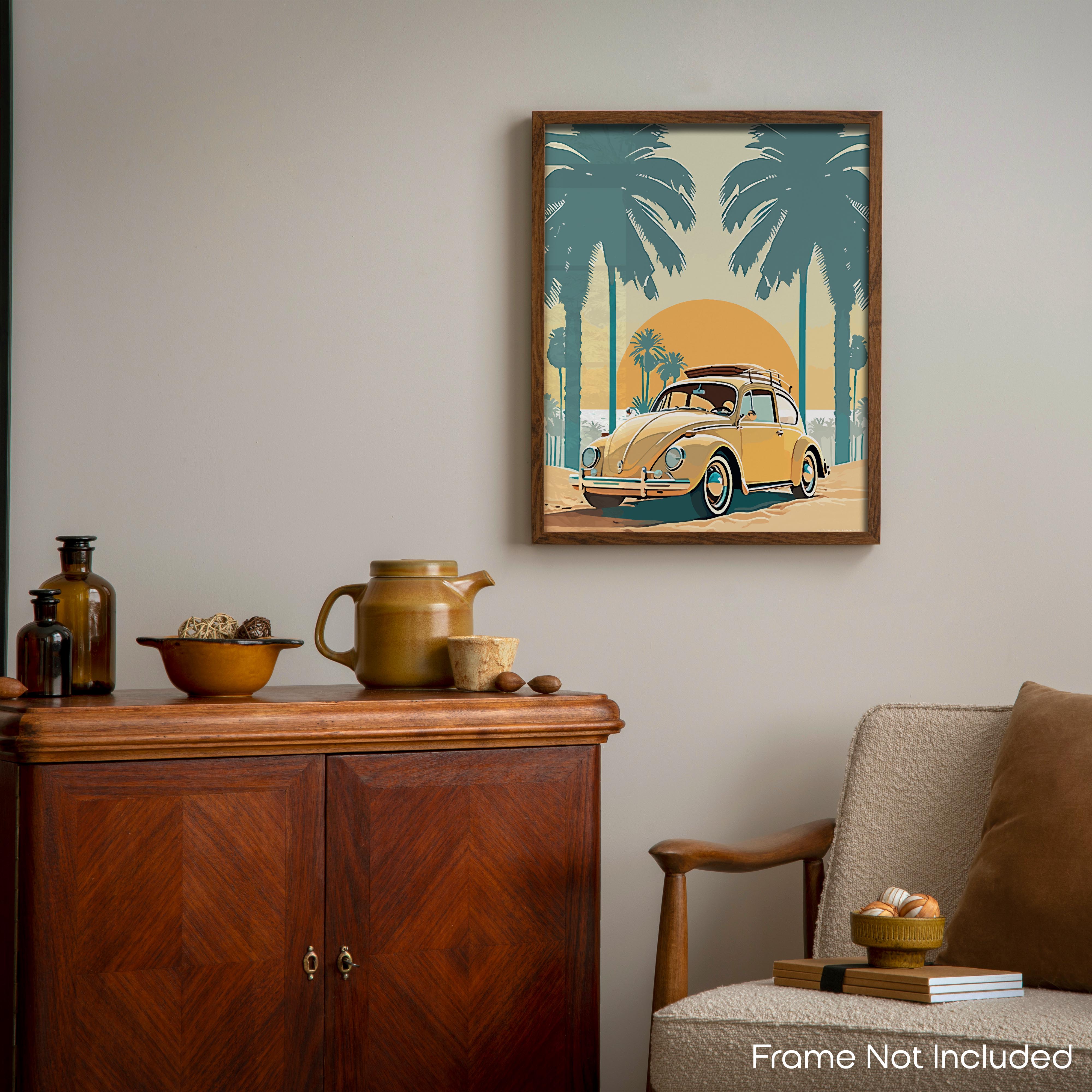 Sandy Beetle - Volkswagen Poster