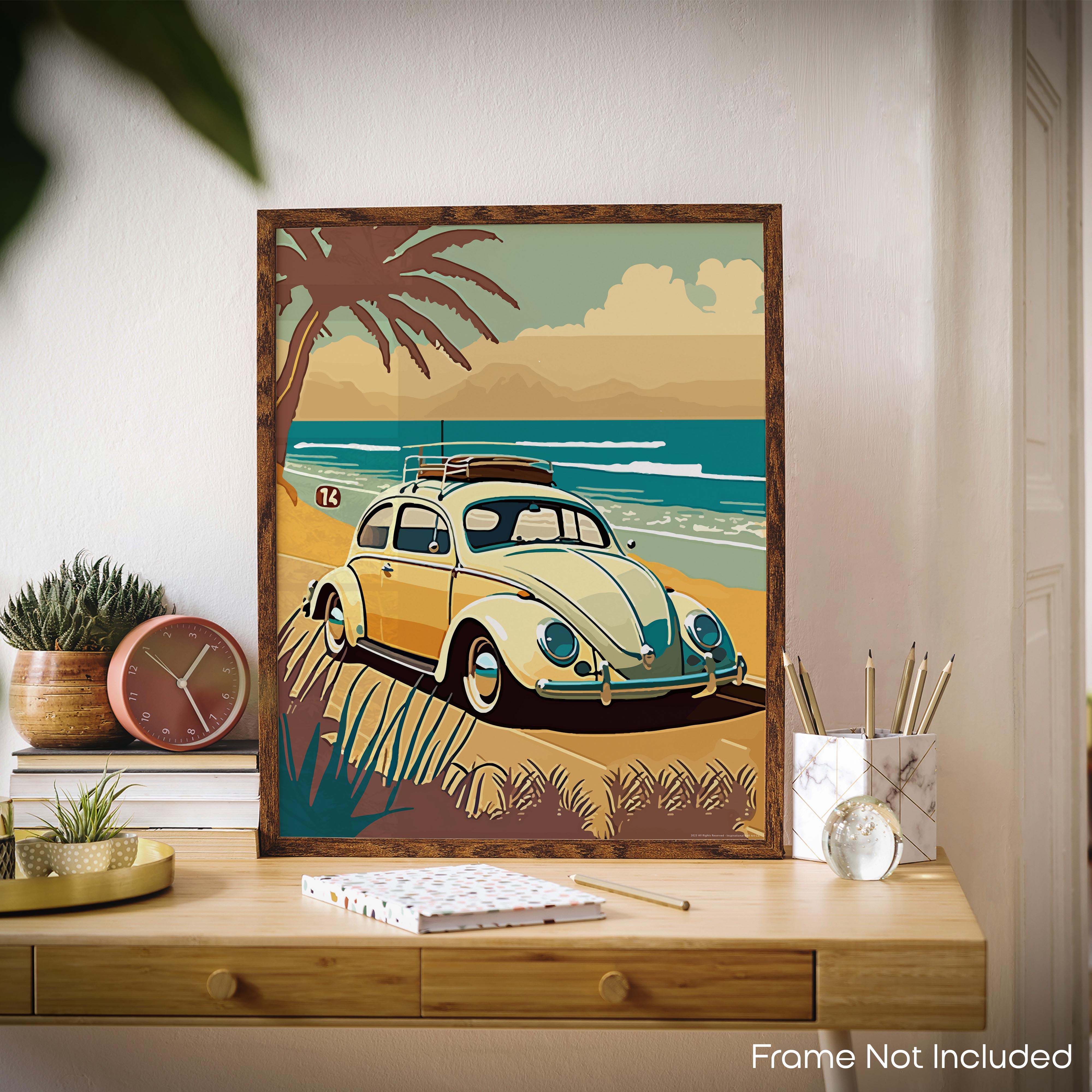 Yellow Beetle - Volkswagen Poster
