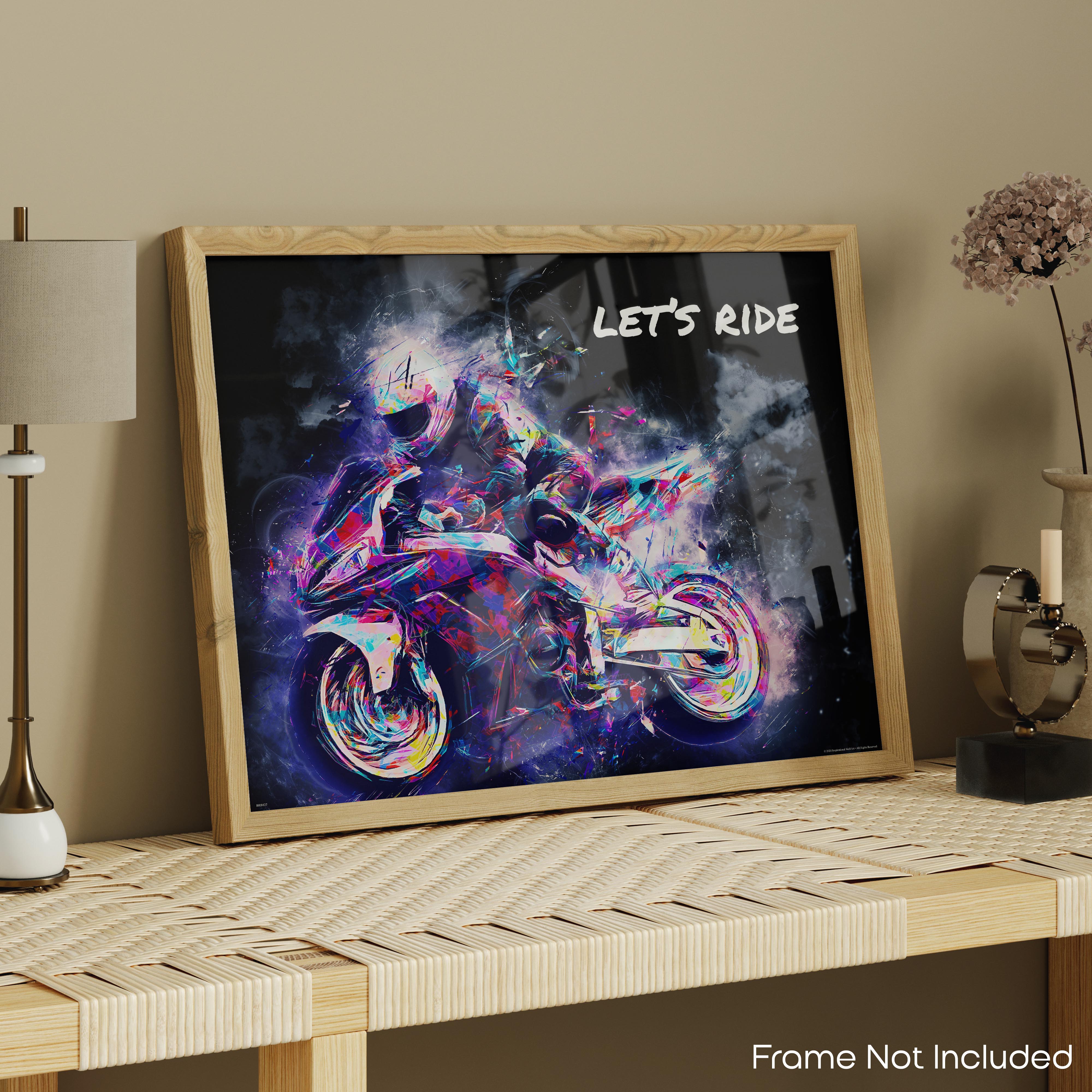Lets Ride - Motorcycle Poster
