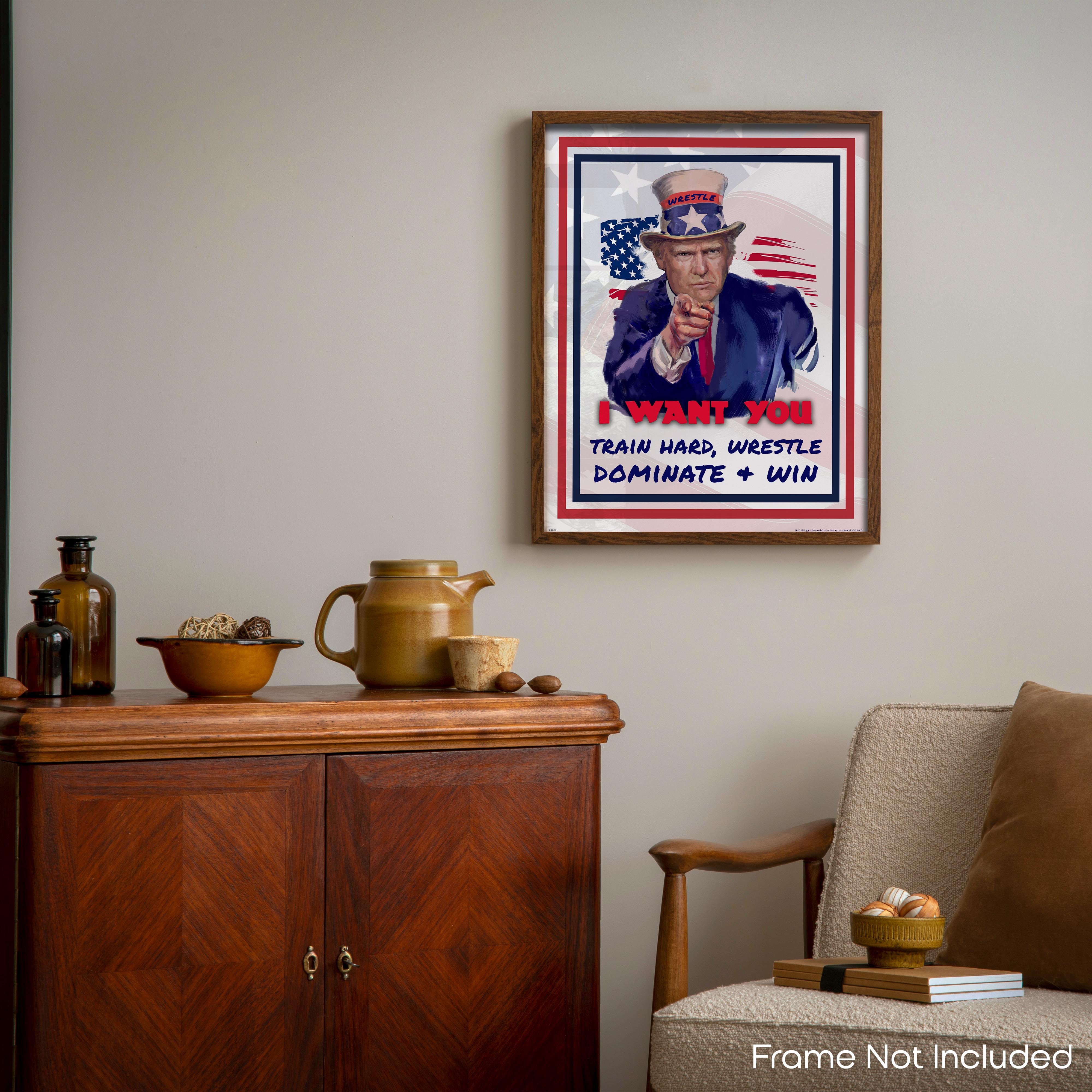 President Trump - Wrestling Poster