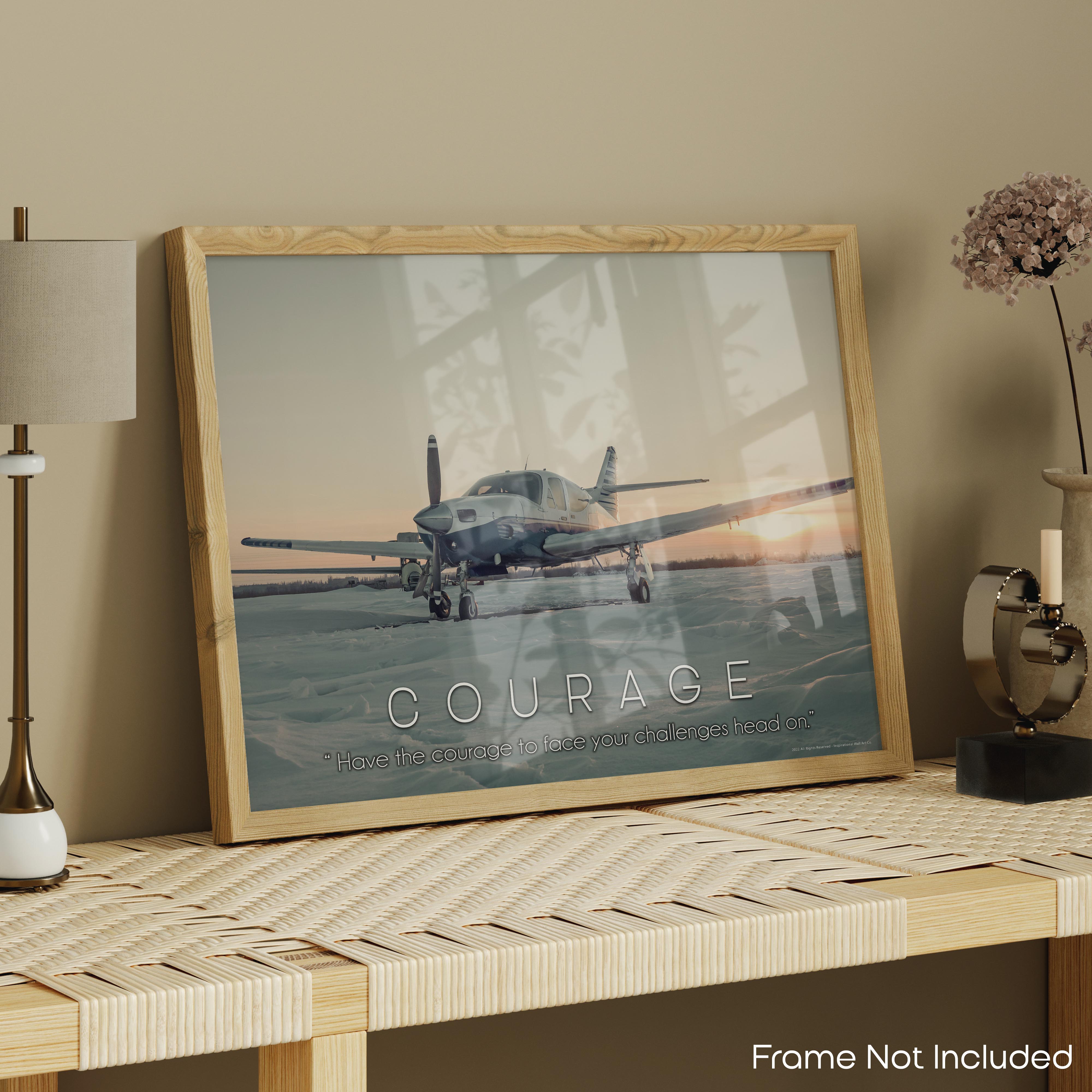 Courage - Airplane Poster