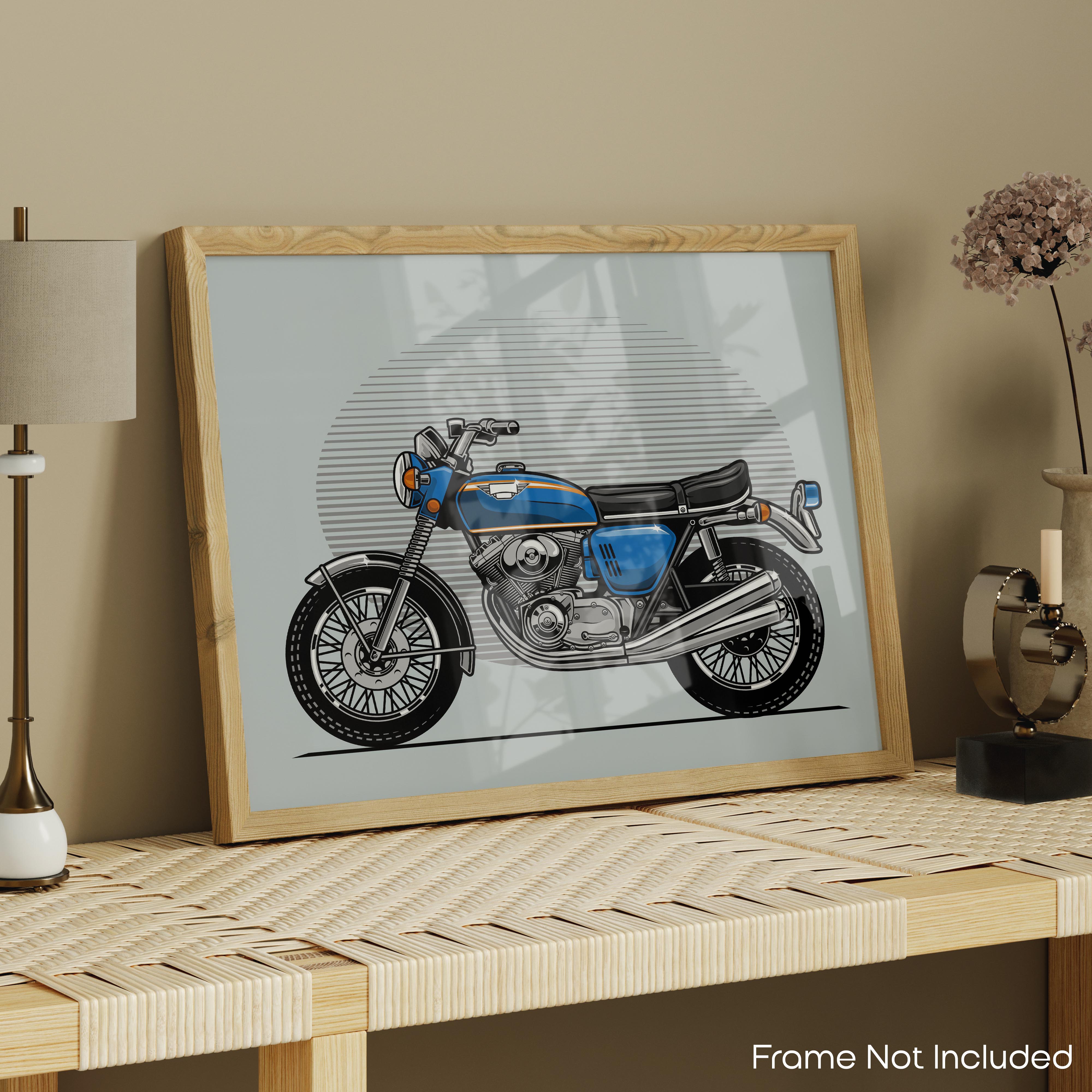 Retro - Motorcycle Poster