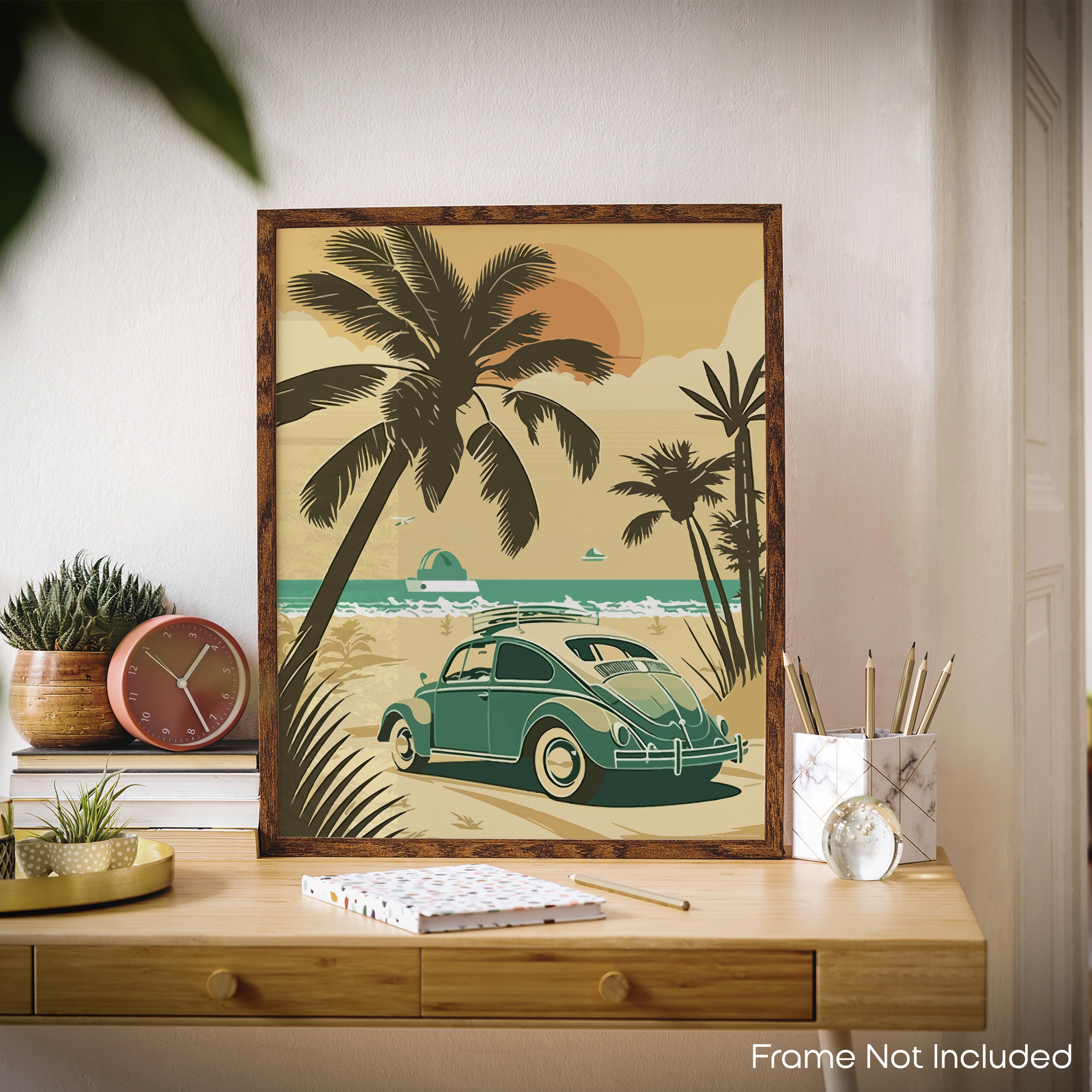 Palm Trees - Volkswagen Poster
