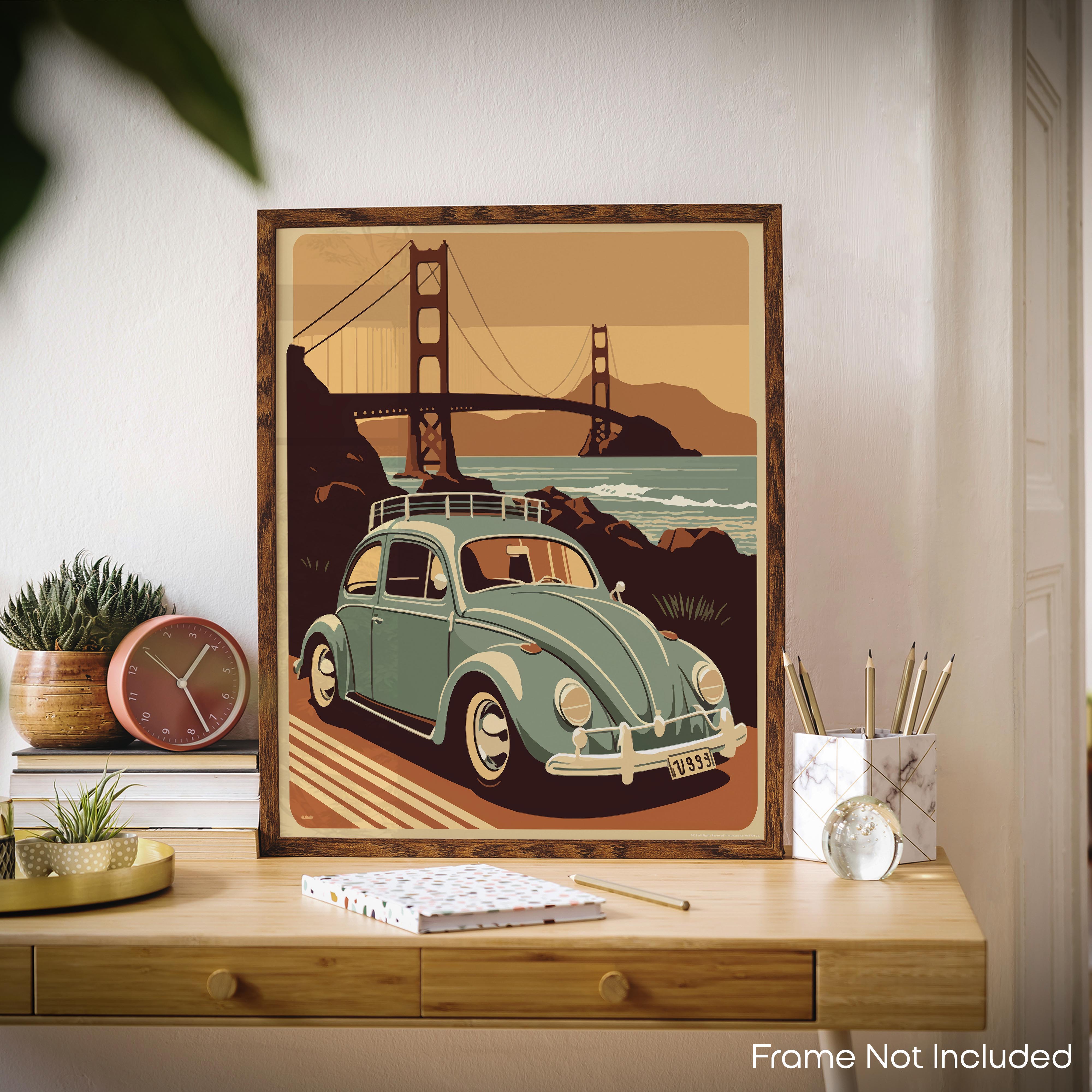 Beetle Bridge - Volkswagen Poster