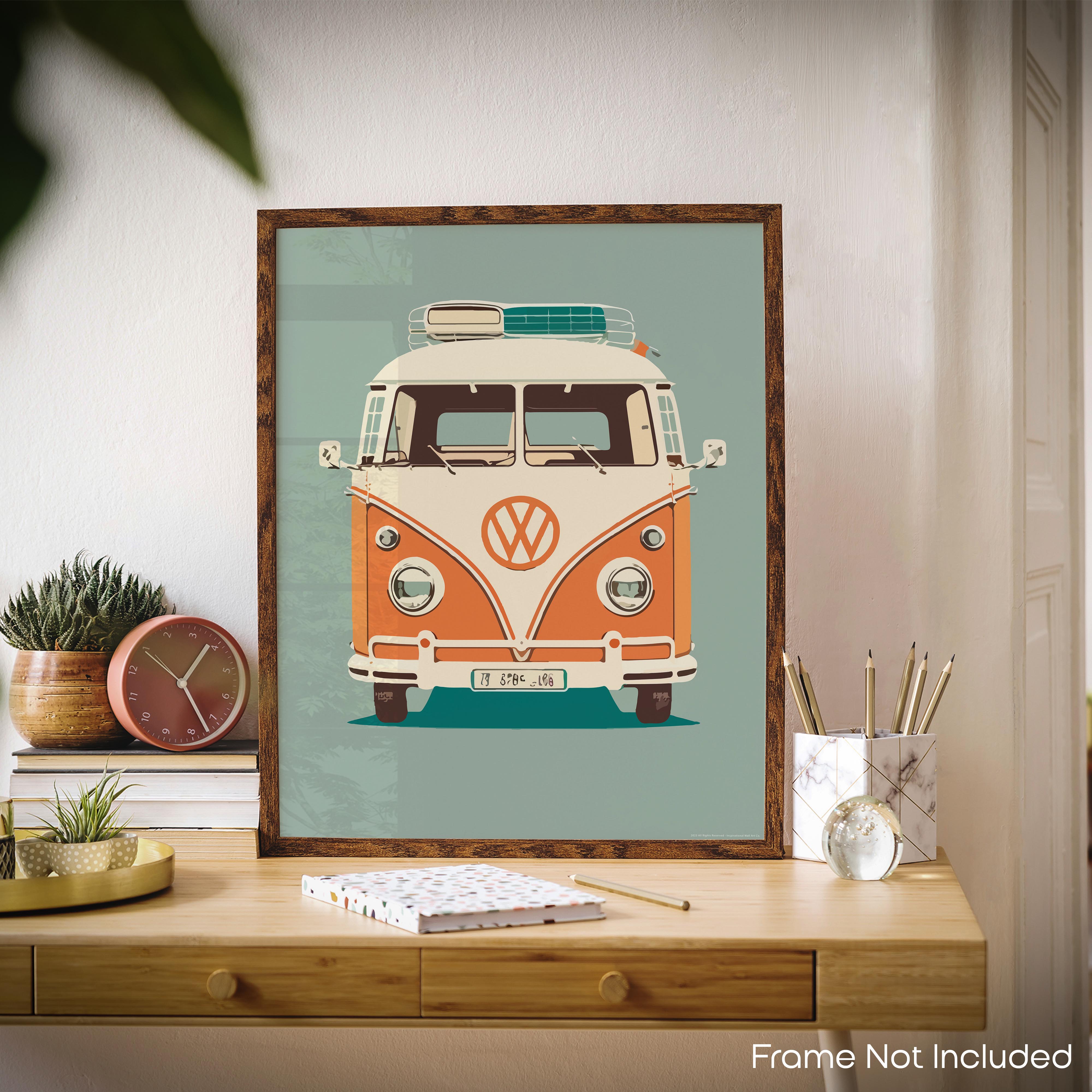 Retro VW Van - Volkswagen Poster