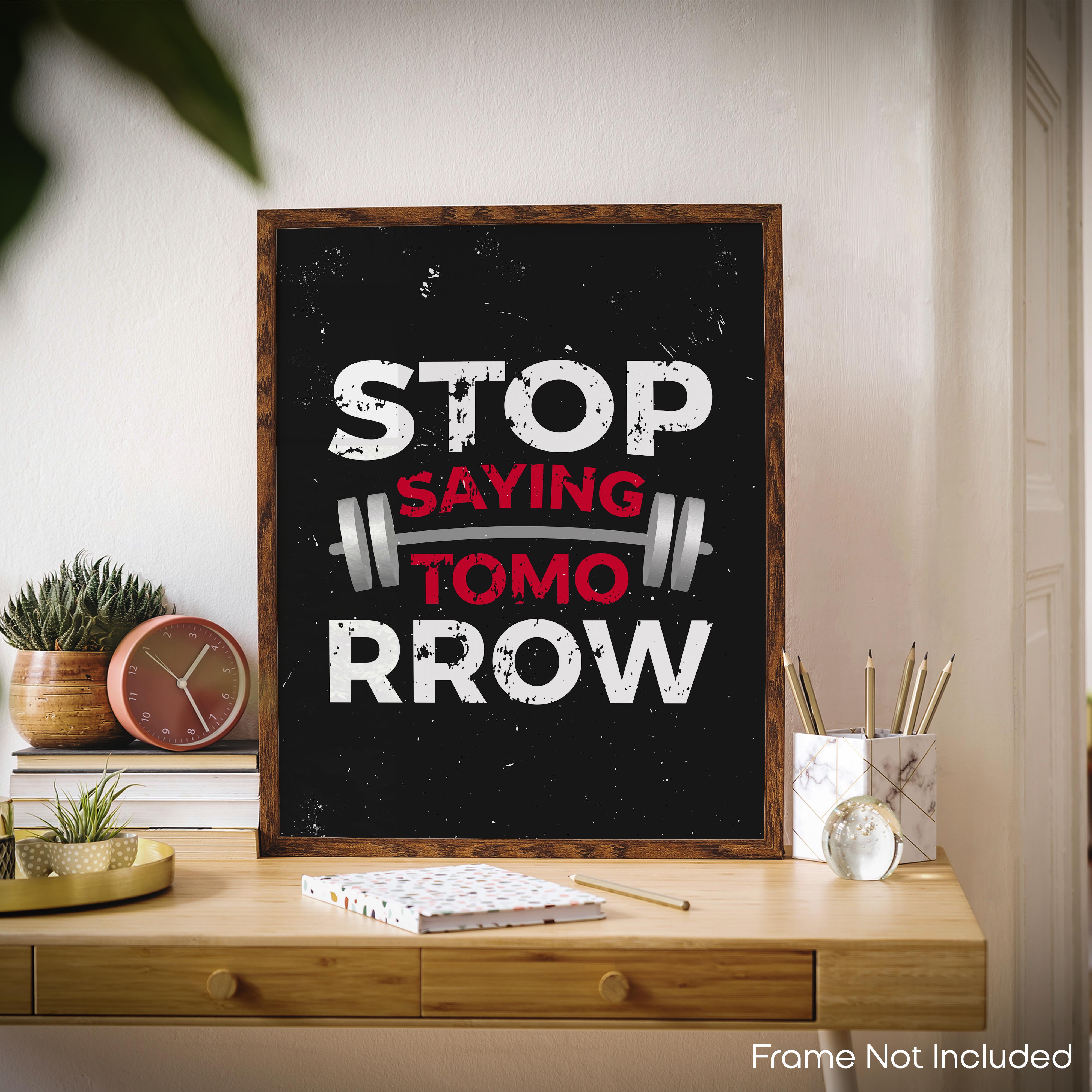 Stop - Gym Poster