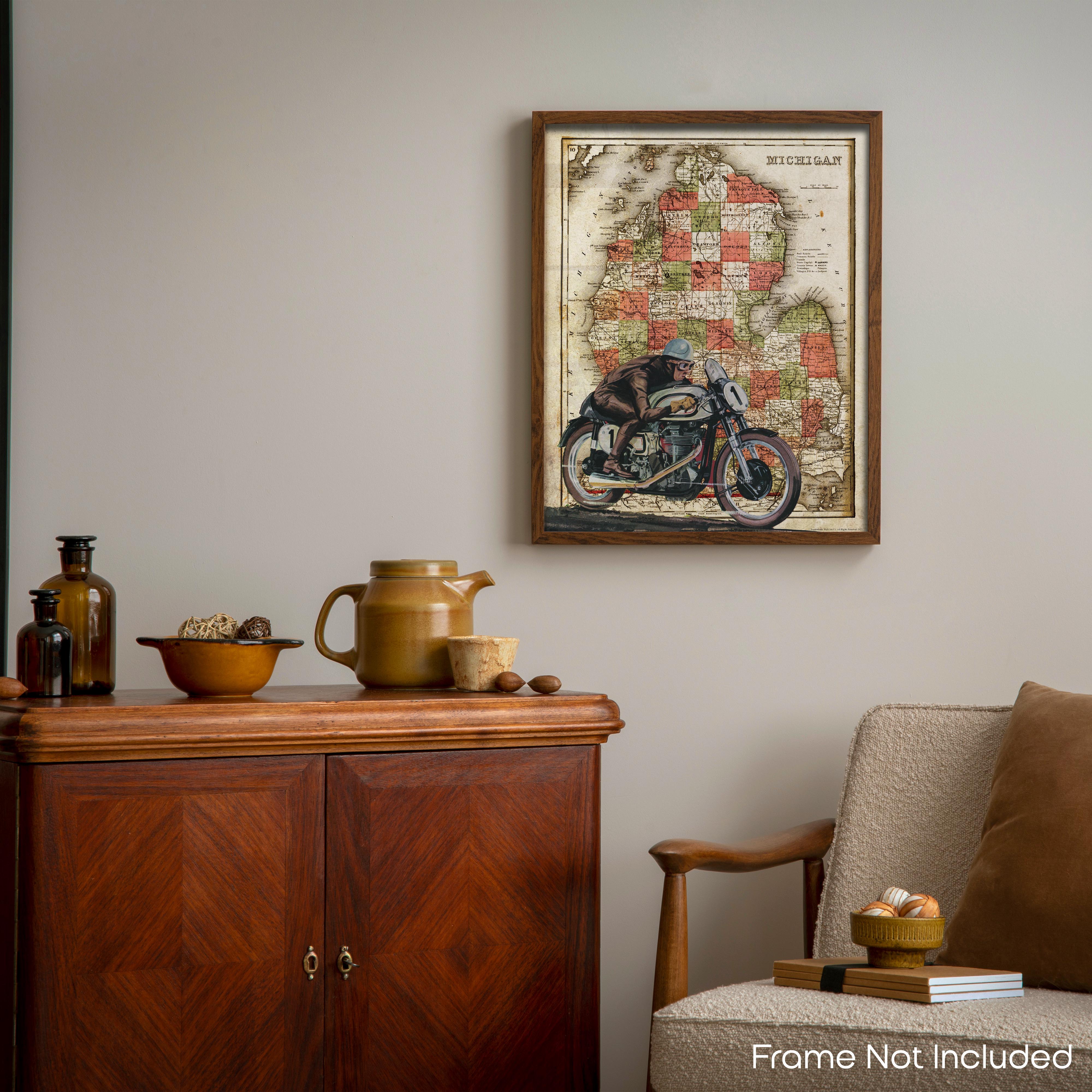 Michigan - Motorcycle Poster
