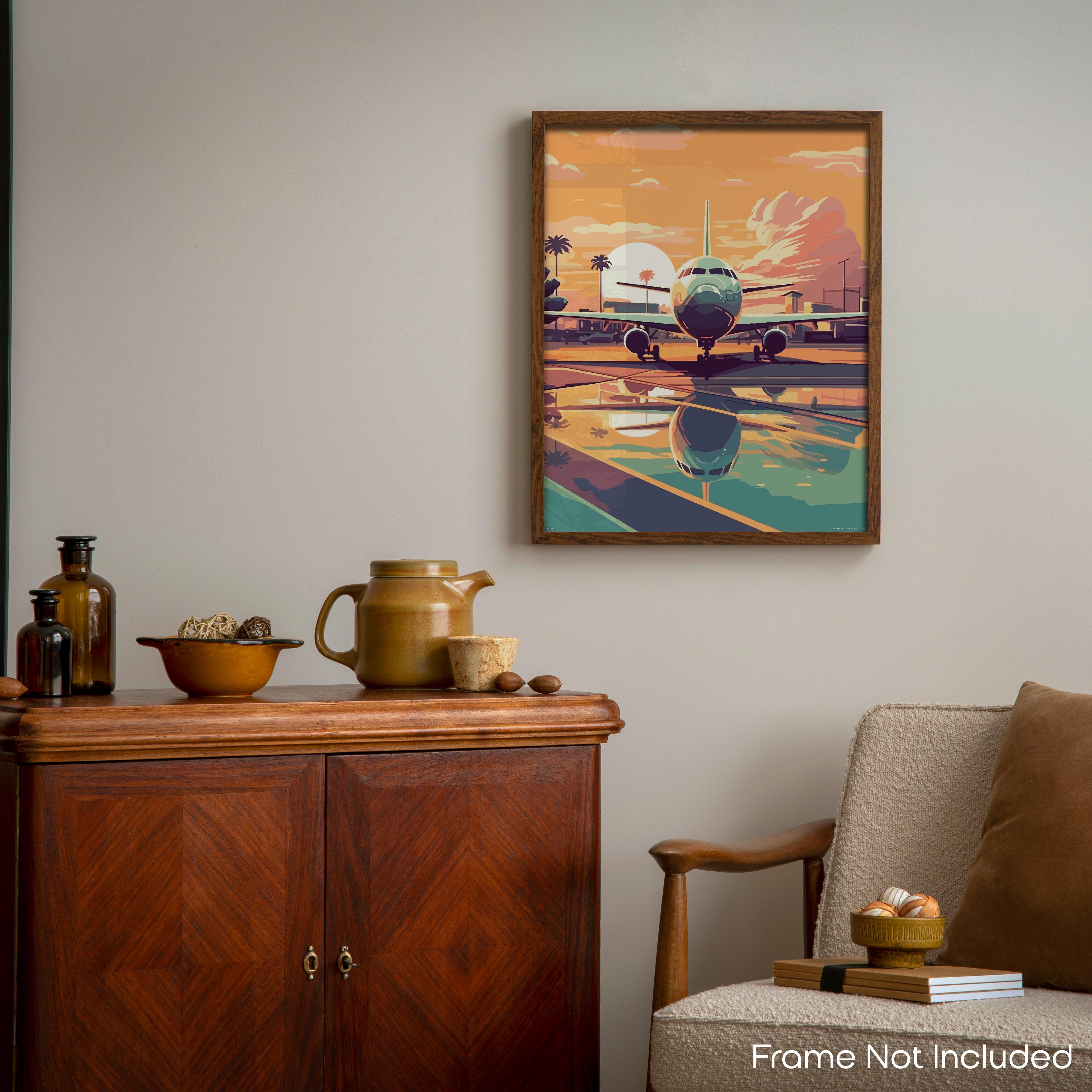Skyline - Airplane Poster