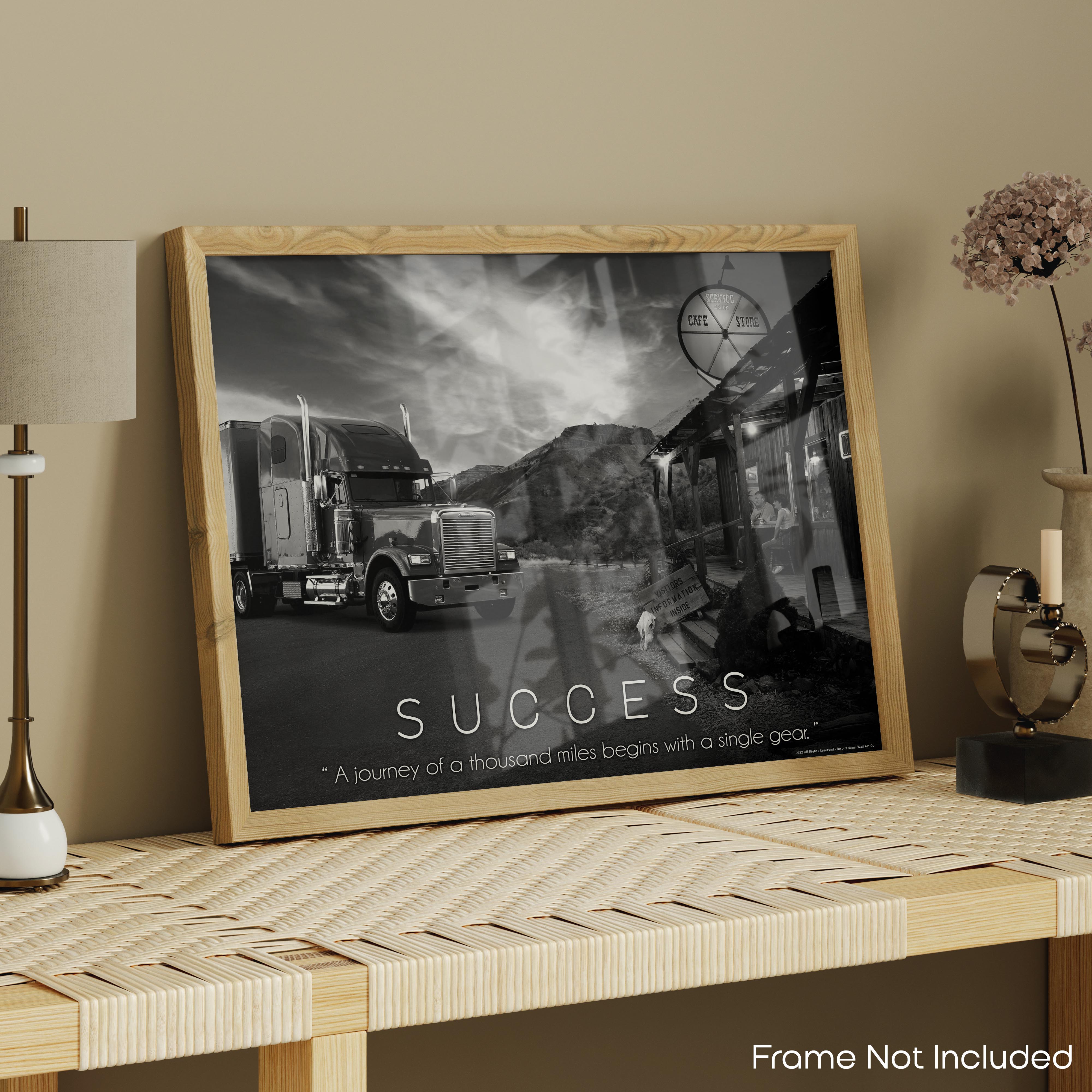 Success - Semi Truck Poster
