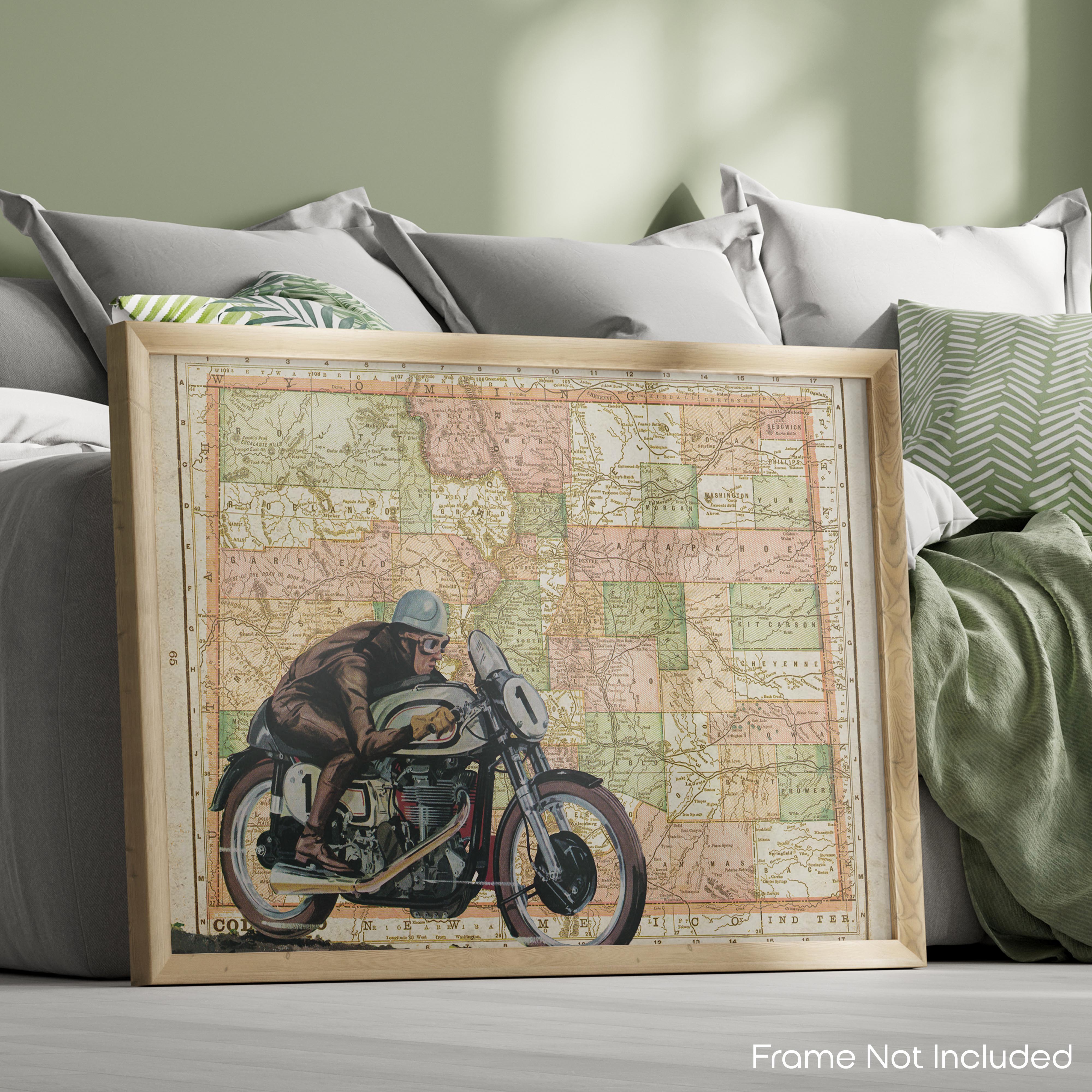 Colorado - Motorcycle Poster