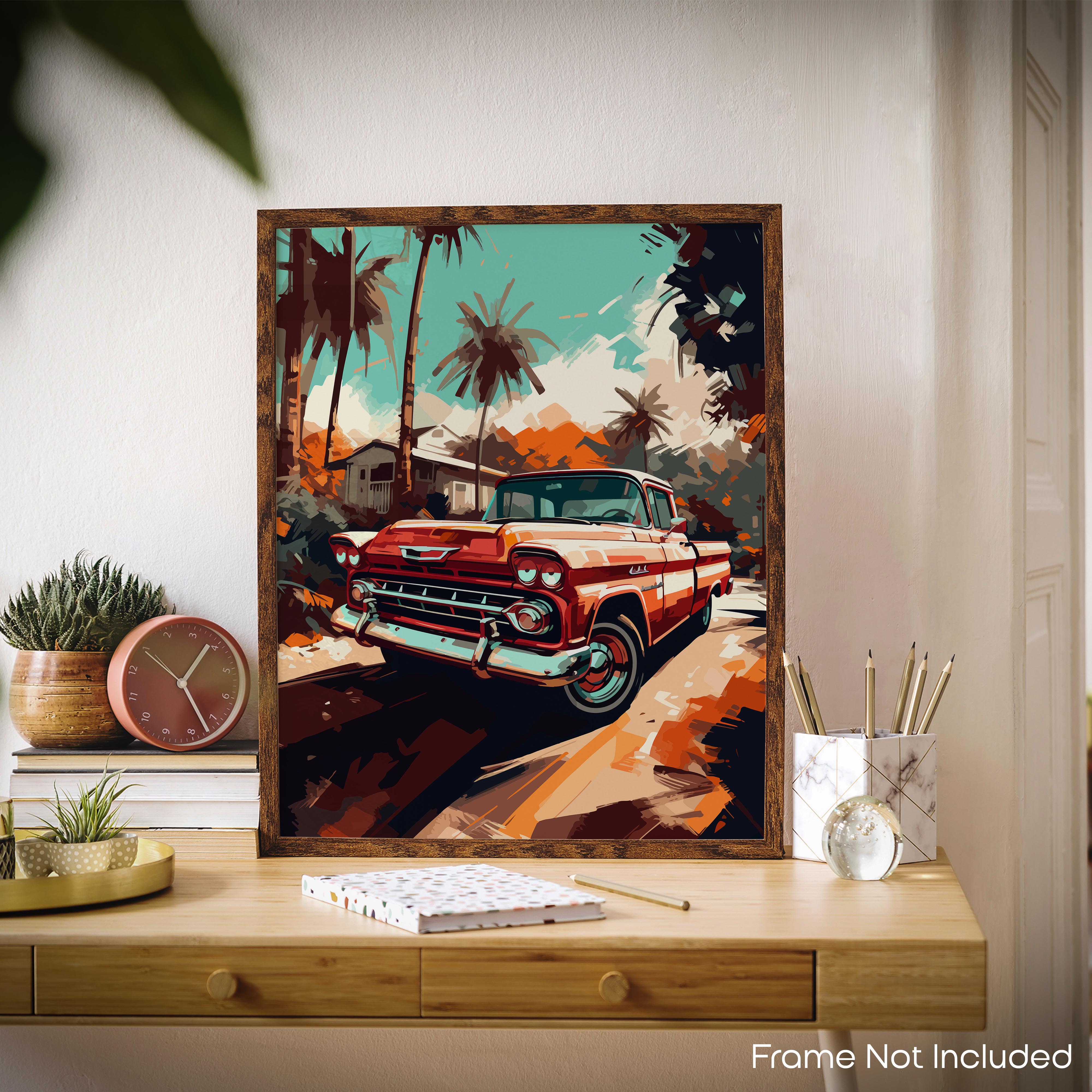Blazing - Car Poster