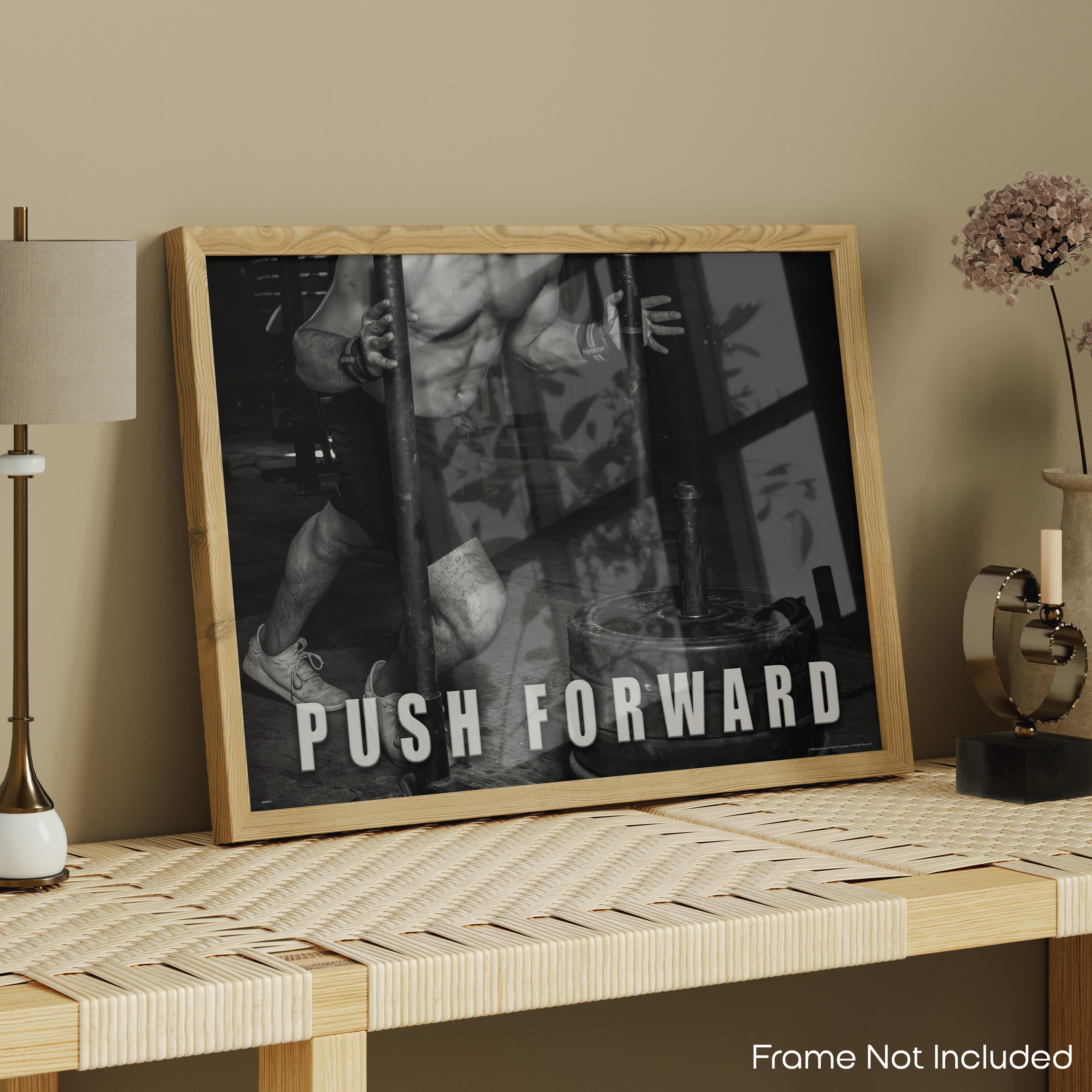 Push Forward - Gym Poster