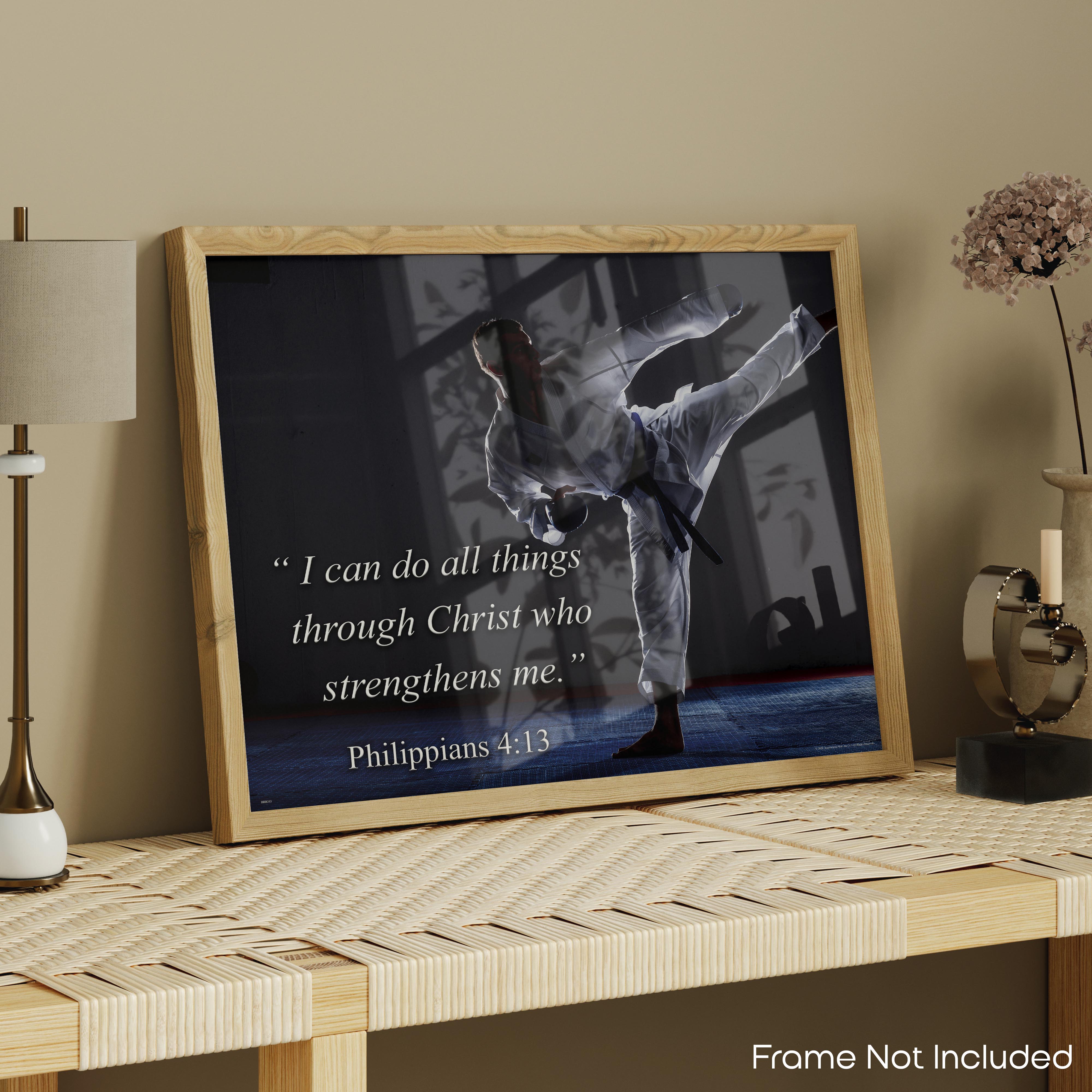 Philippians 4:13 - Religious Poster
