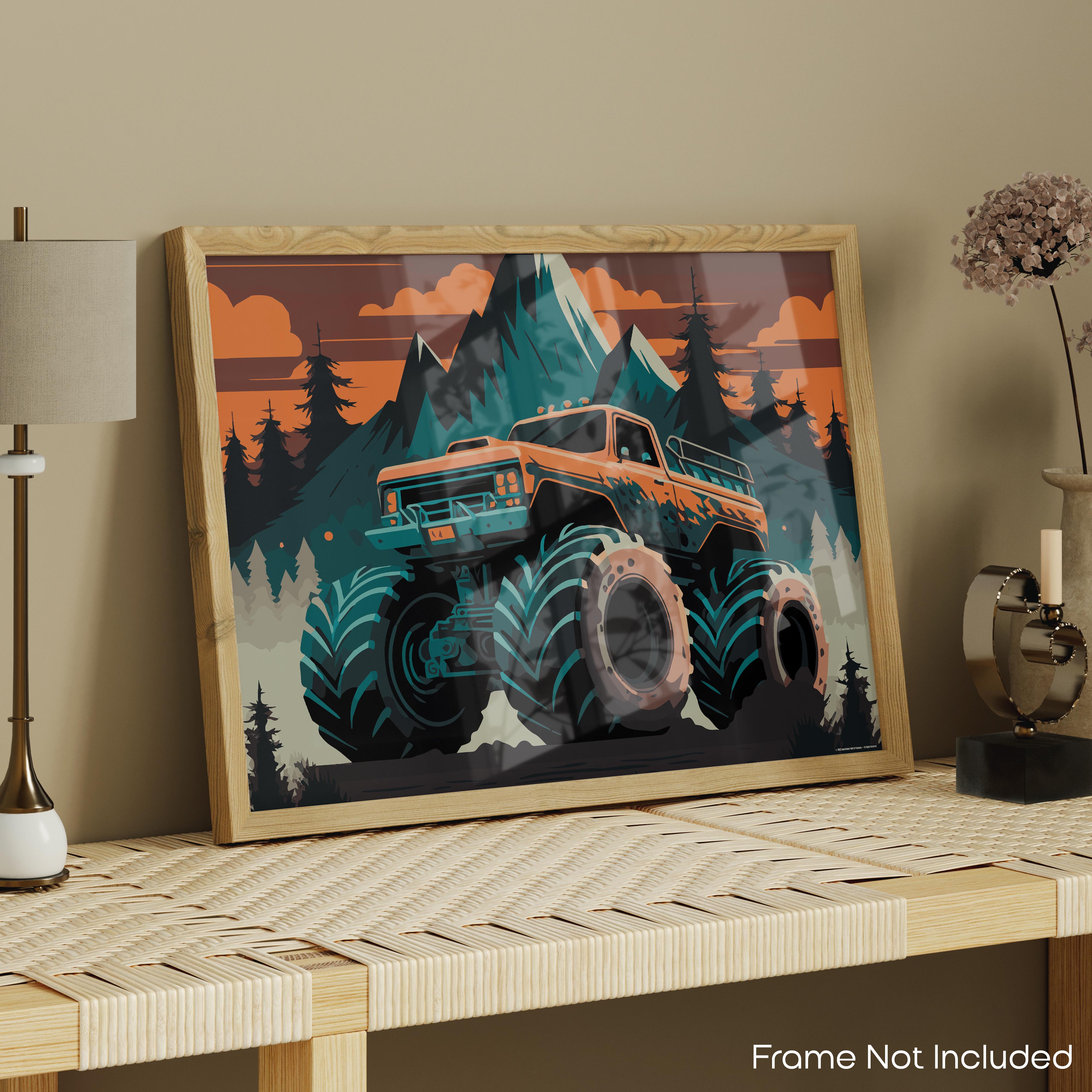 Mountains - Truck Poster