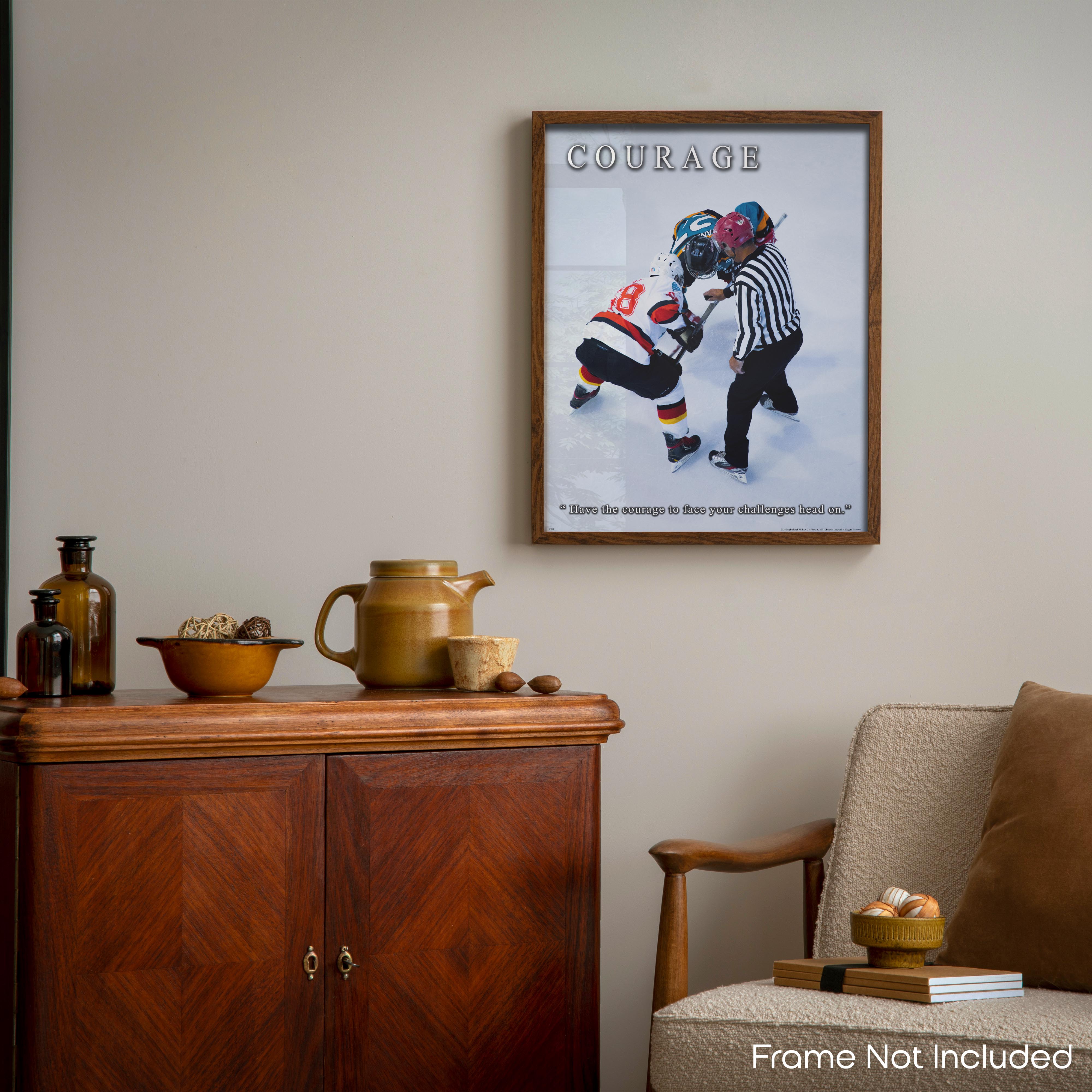 Courage - Hockey Poster