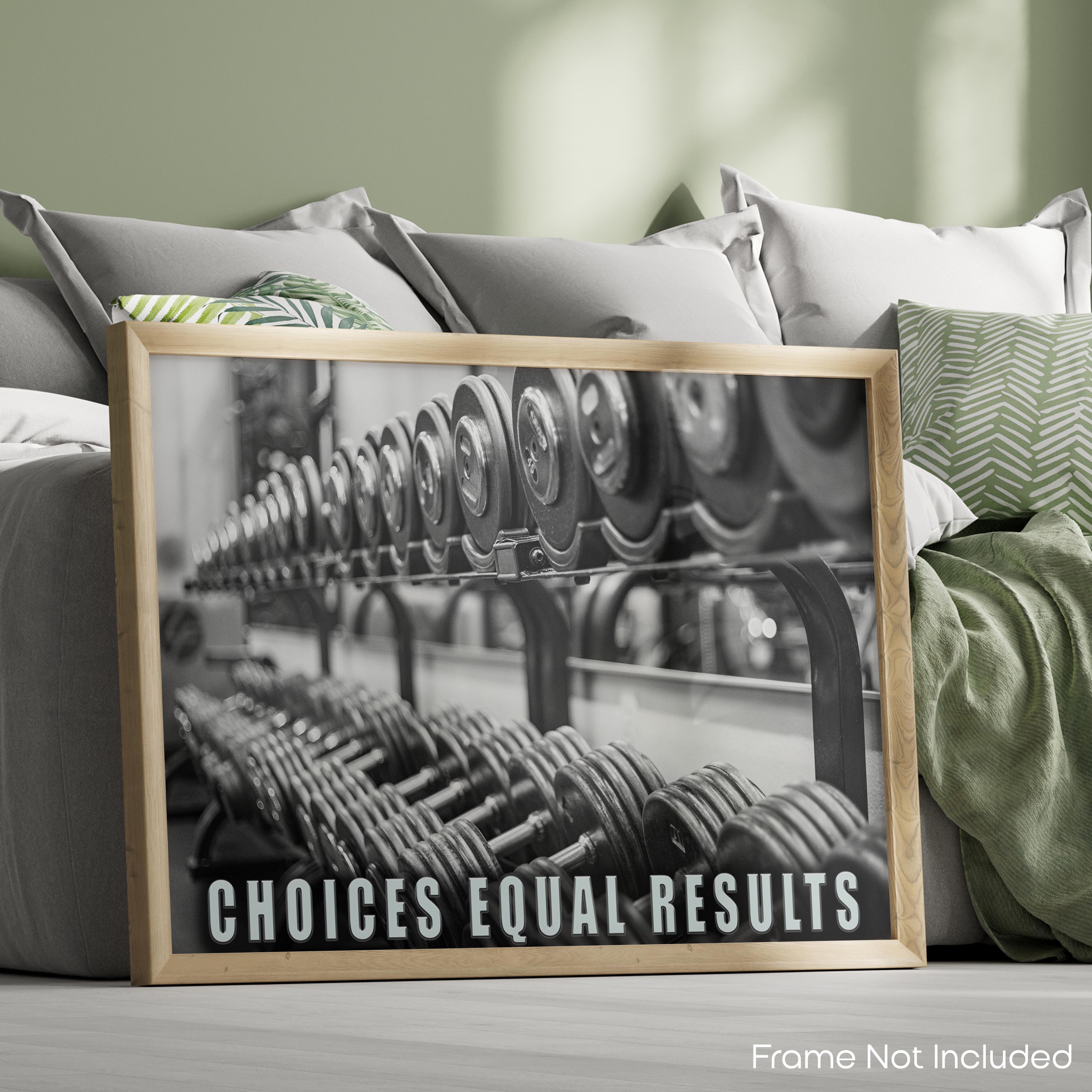 Choices Equal Results - Gym Poster
