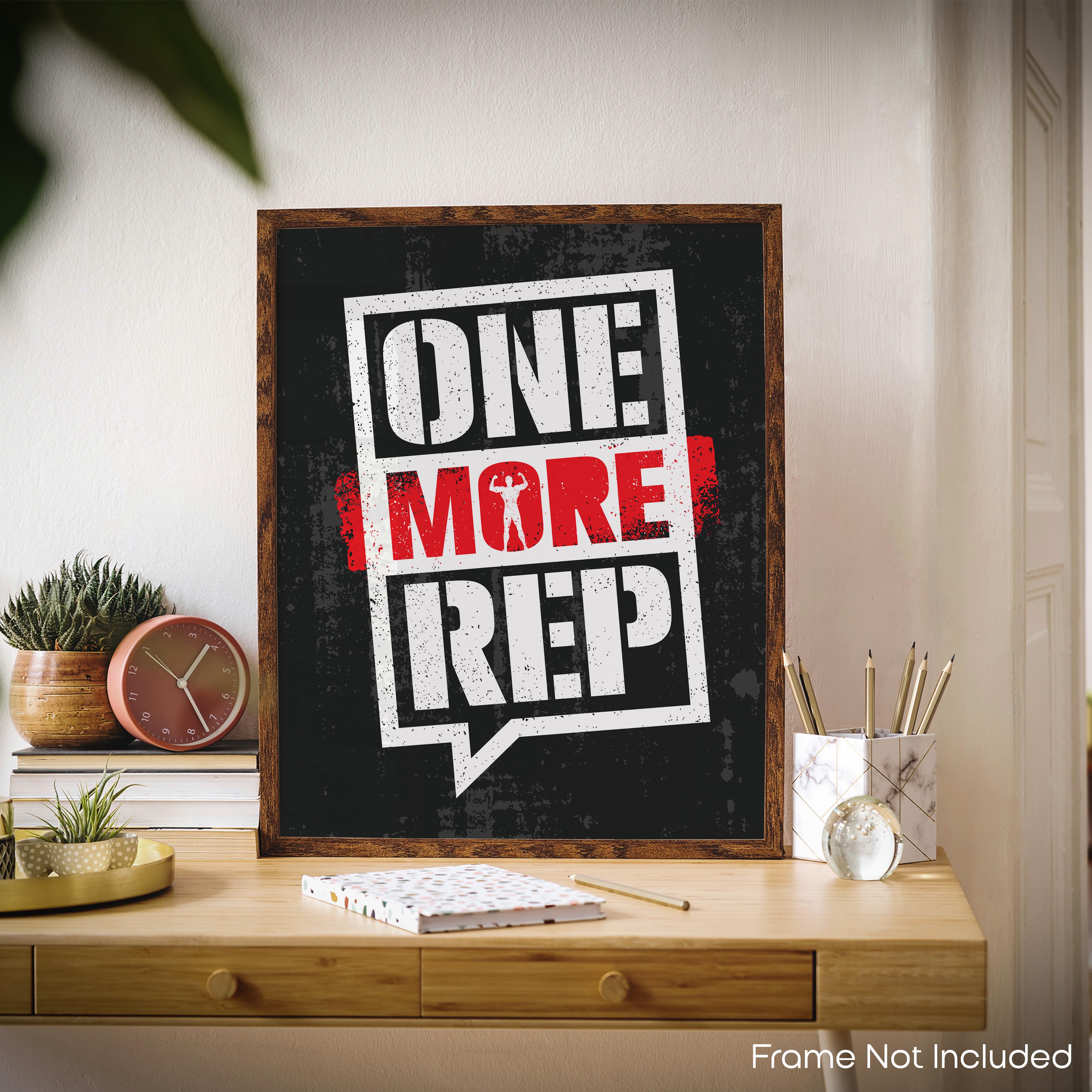 One More Rep - Gym Poster