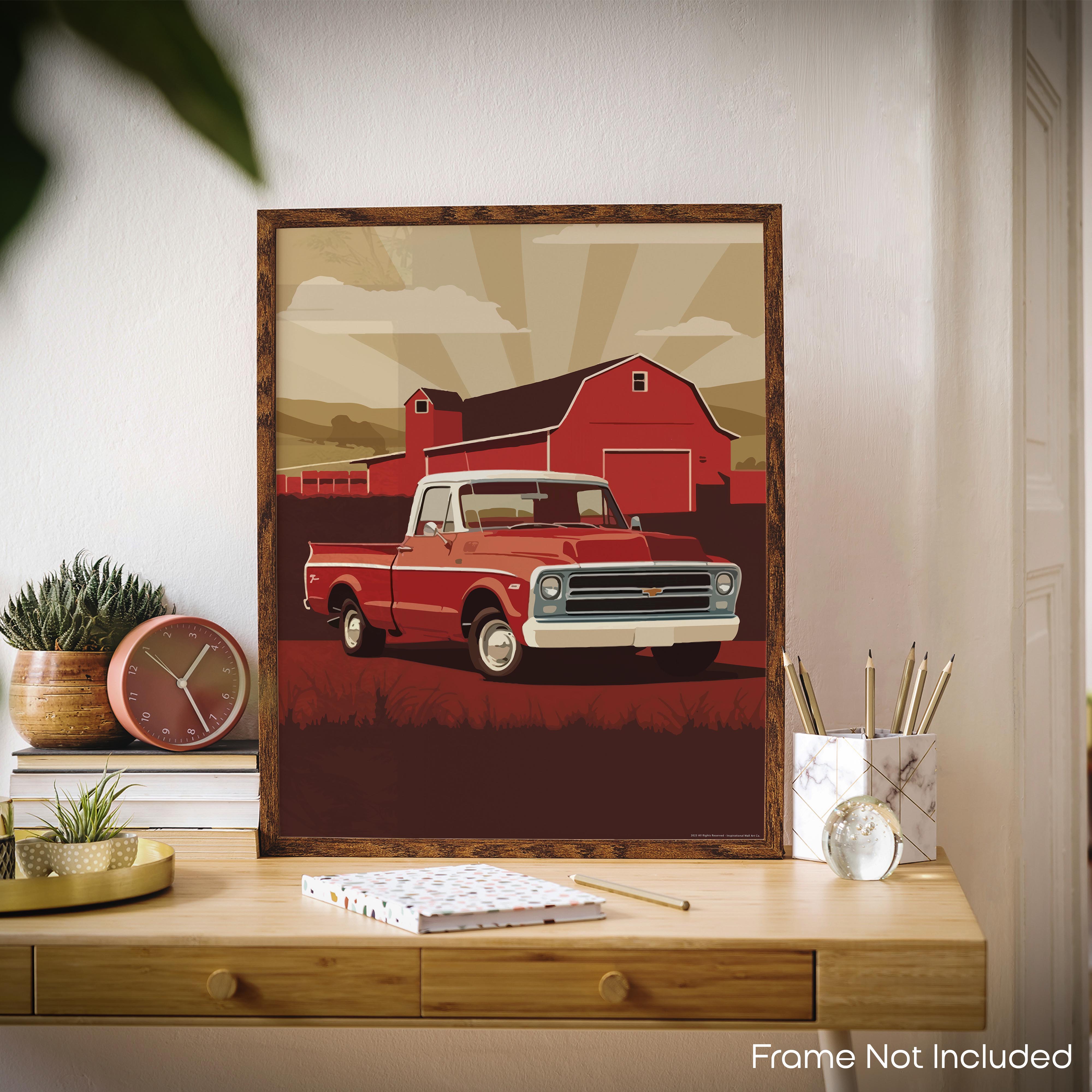 Barn - Truck Poster