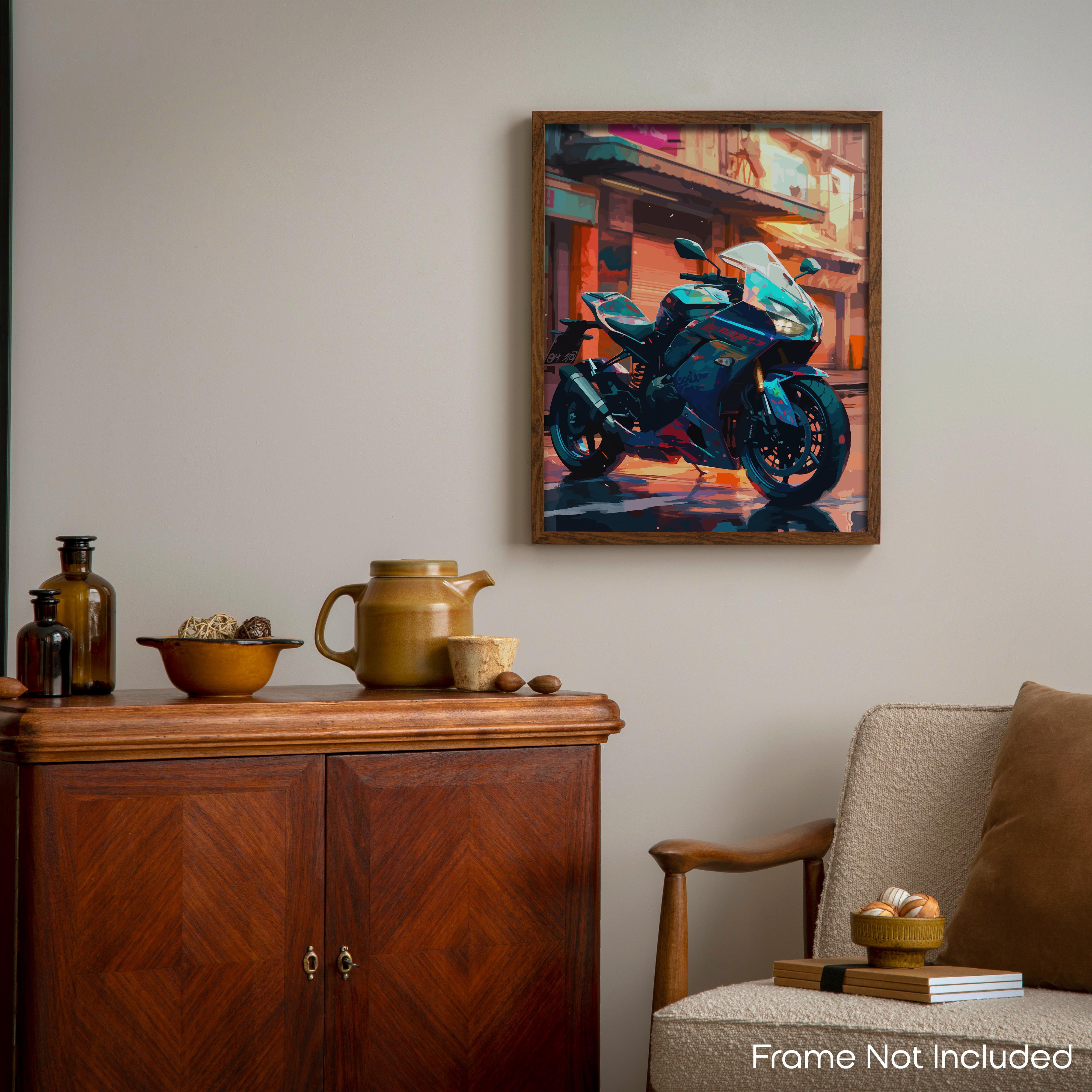 Engaging - Motorcycle Poster