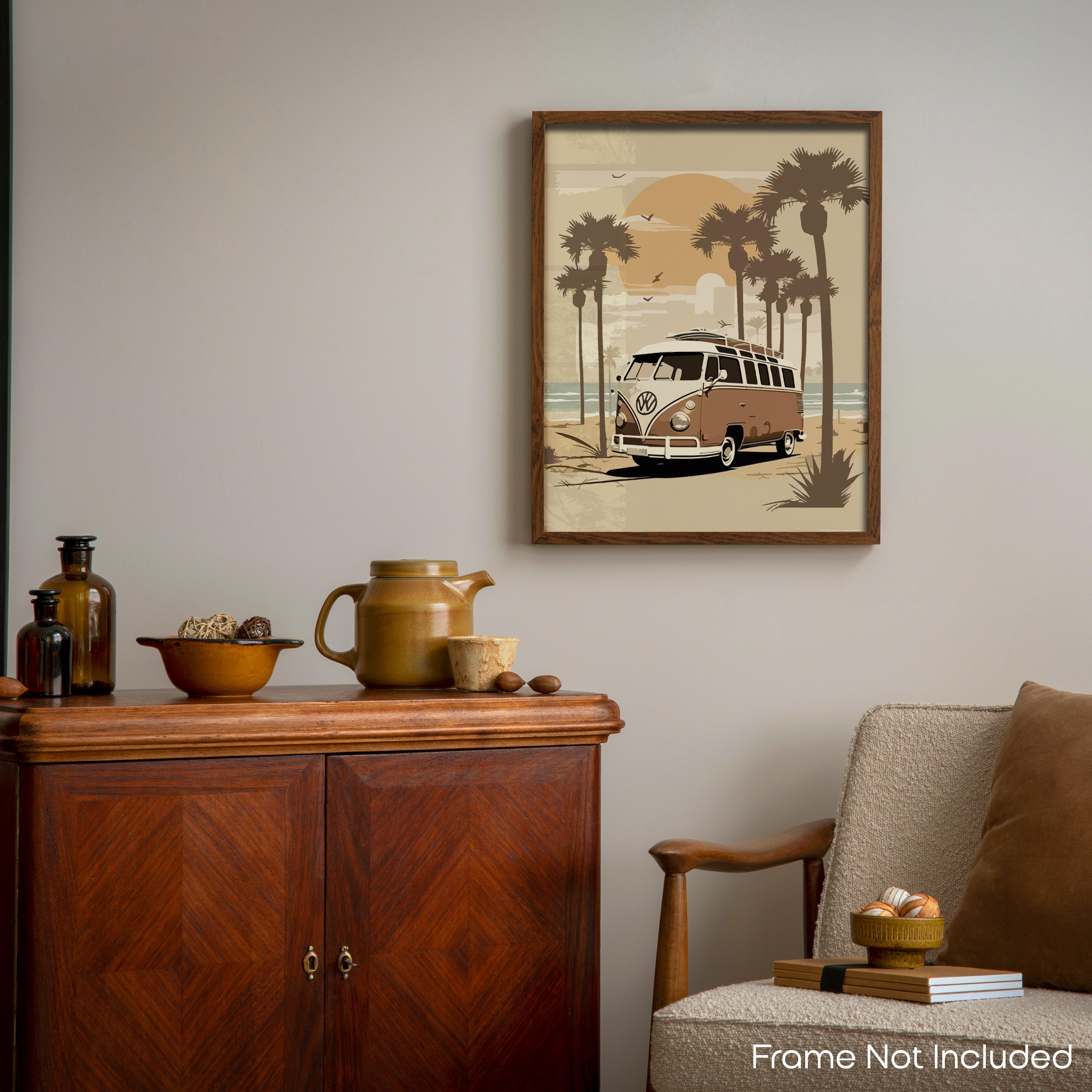 Sandy Van - Volkswagen Poster