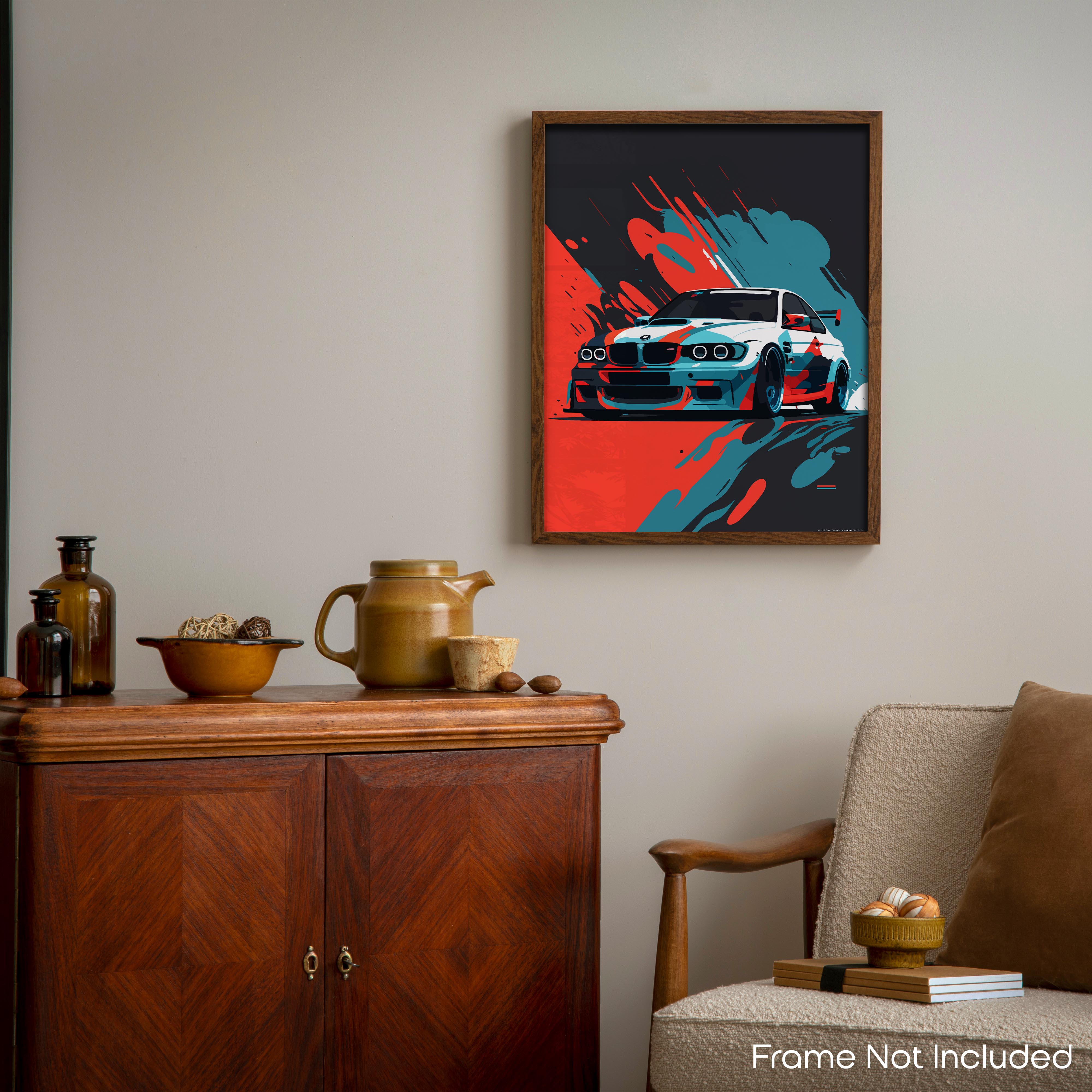 Abstract M3 - Car Poster