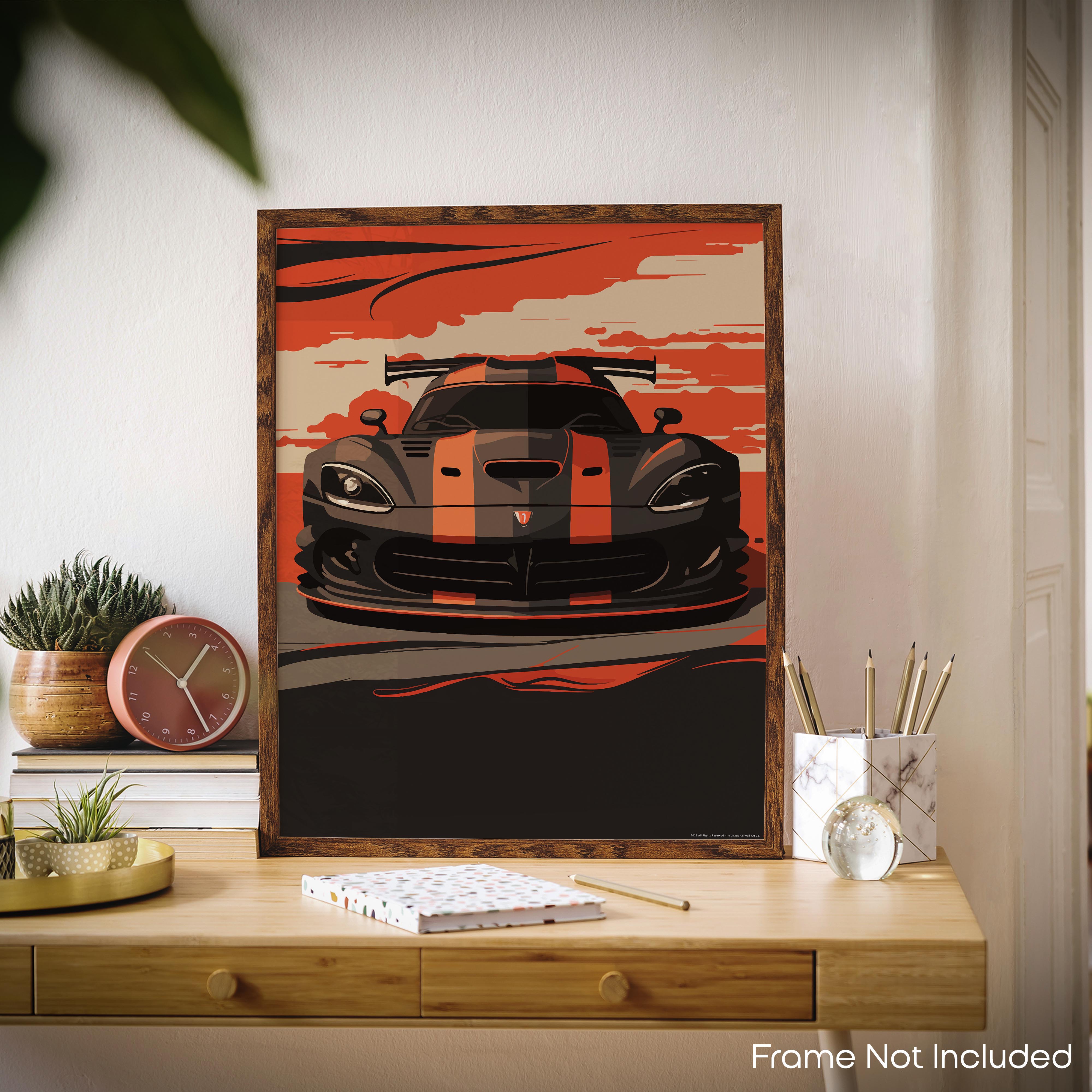 Viper Red - Car Poster