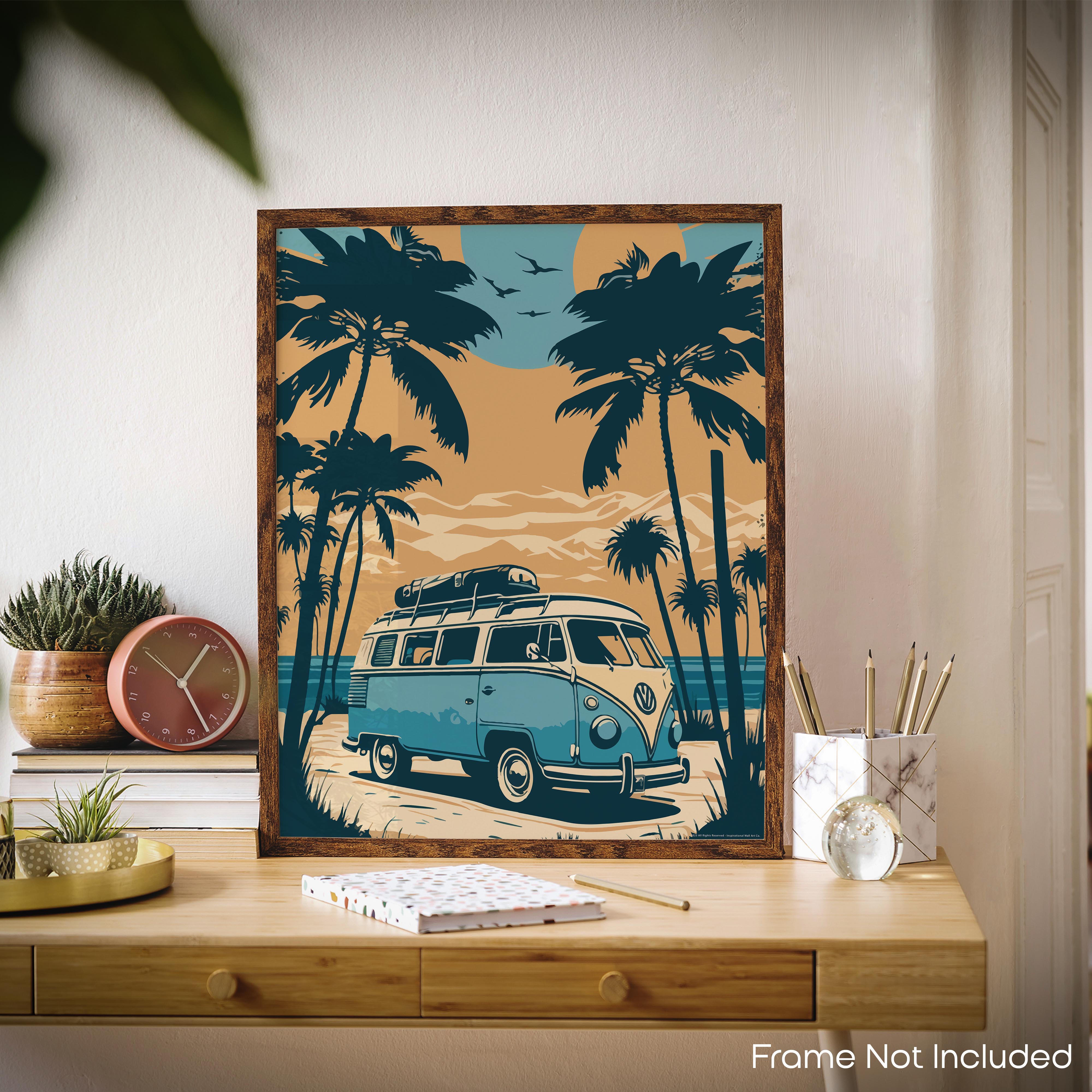 Palm Trees - Volkswagen Poster
