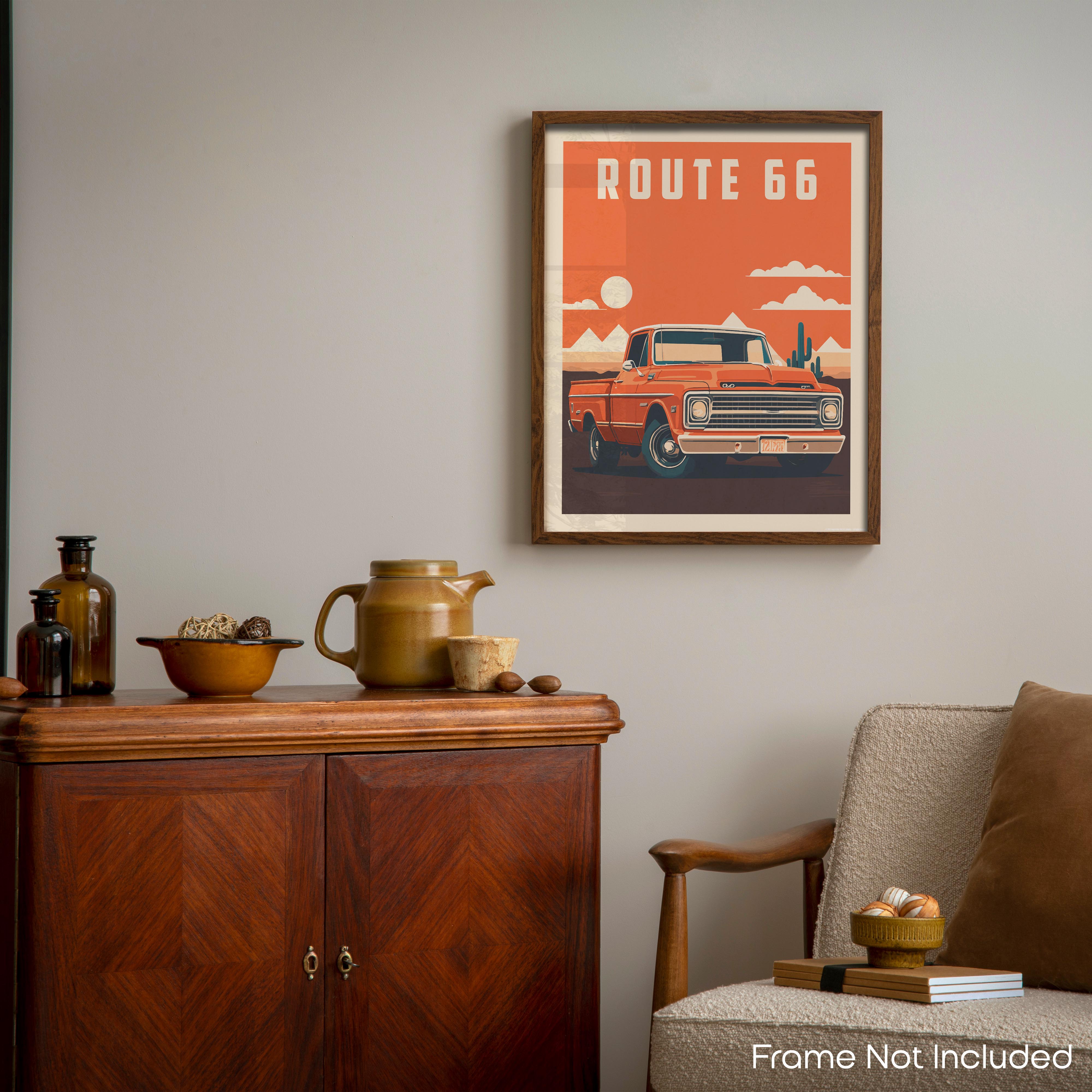 Route 66 - Truck Poster