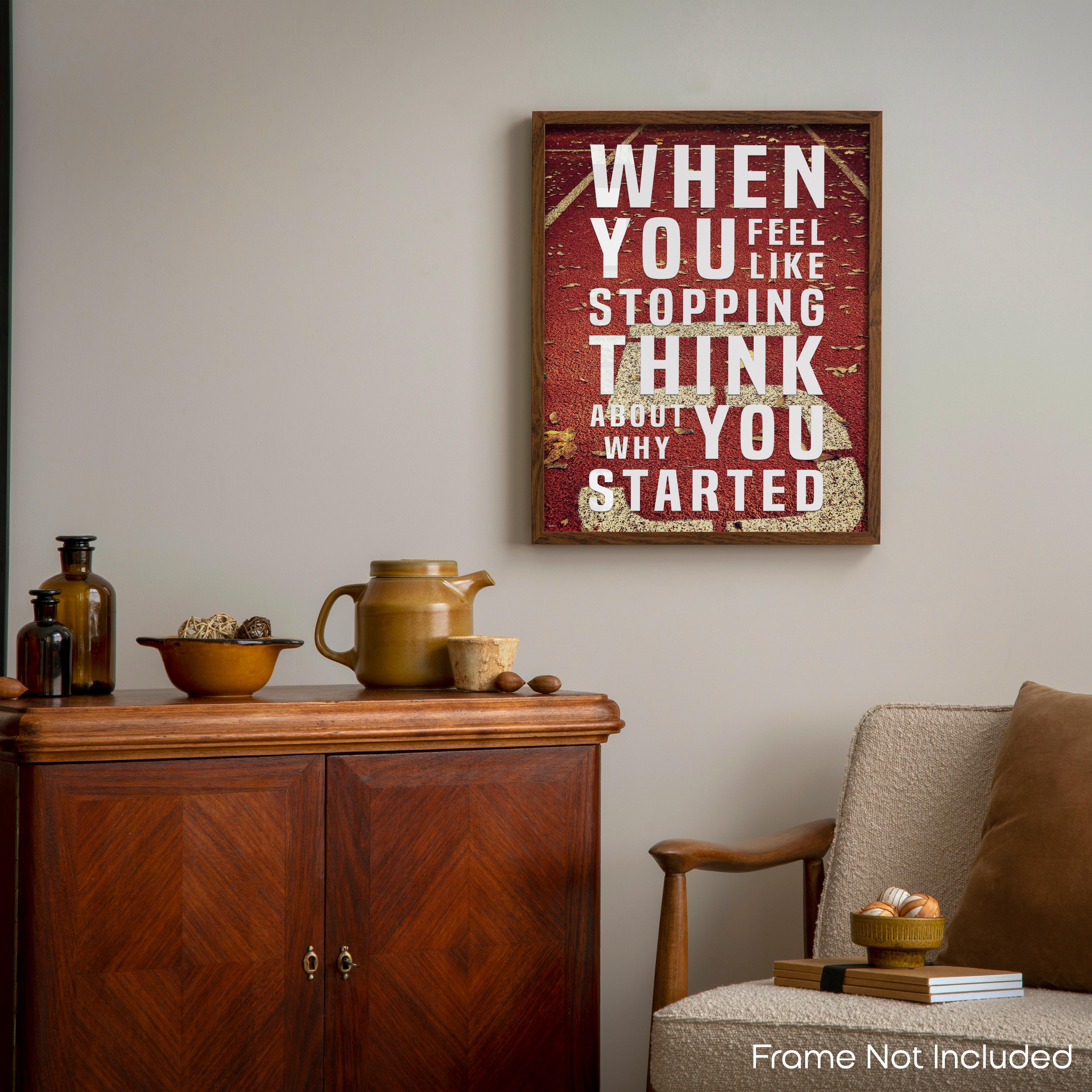 Think Why You Started - Gym Poster