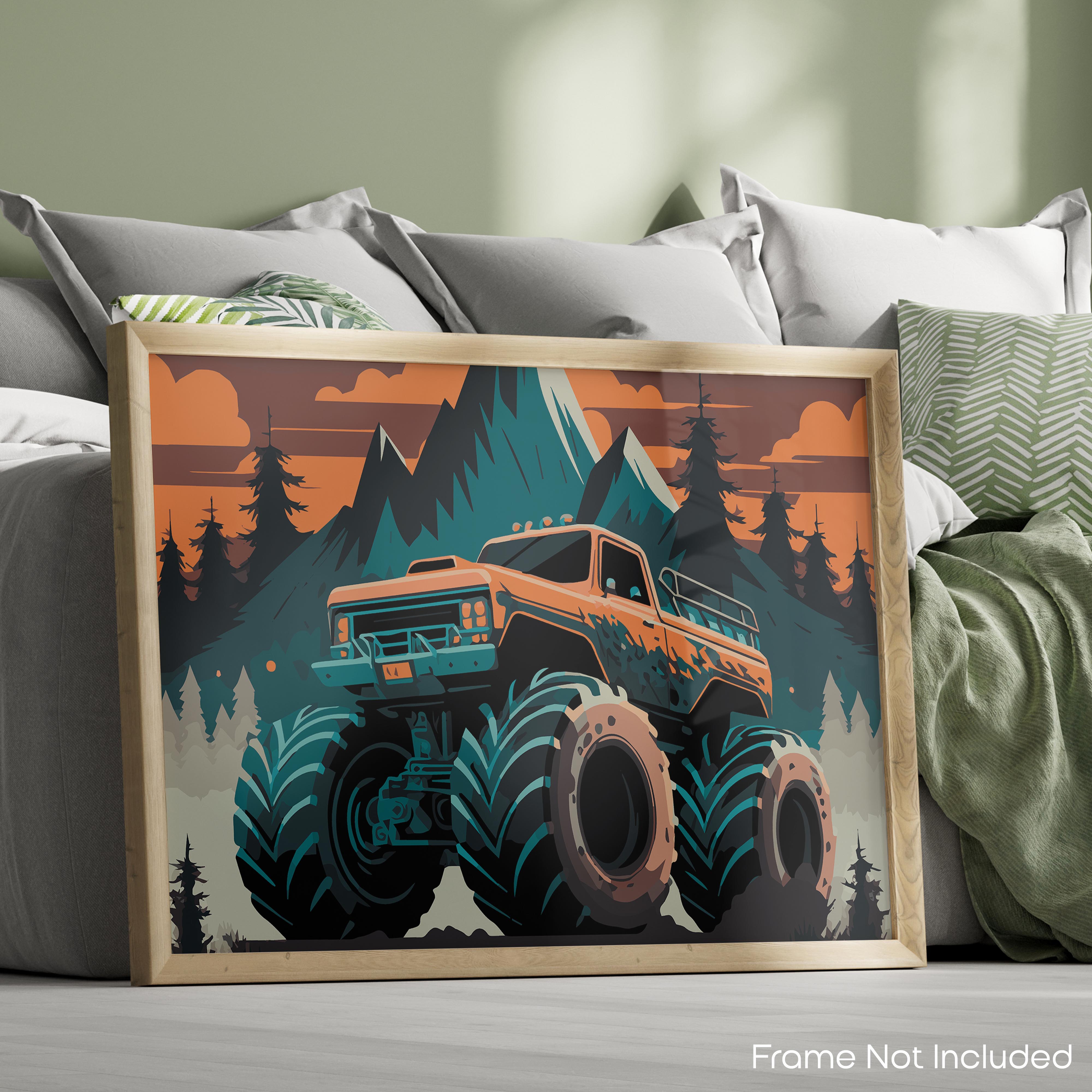 Mountains - Truck Poster