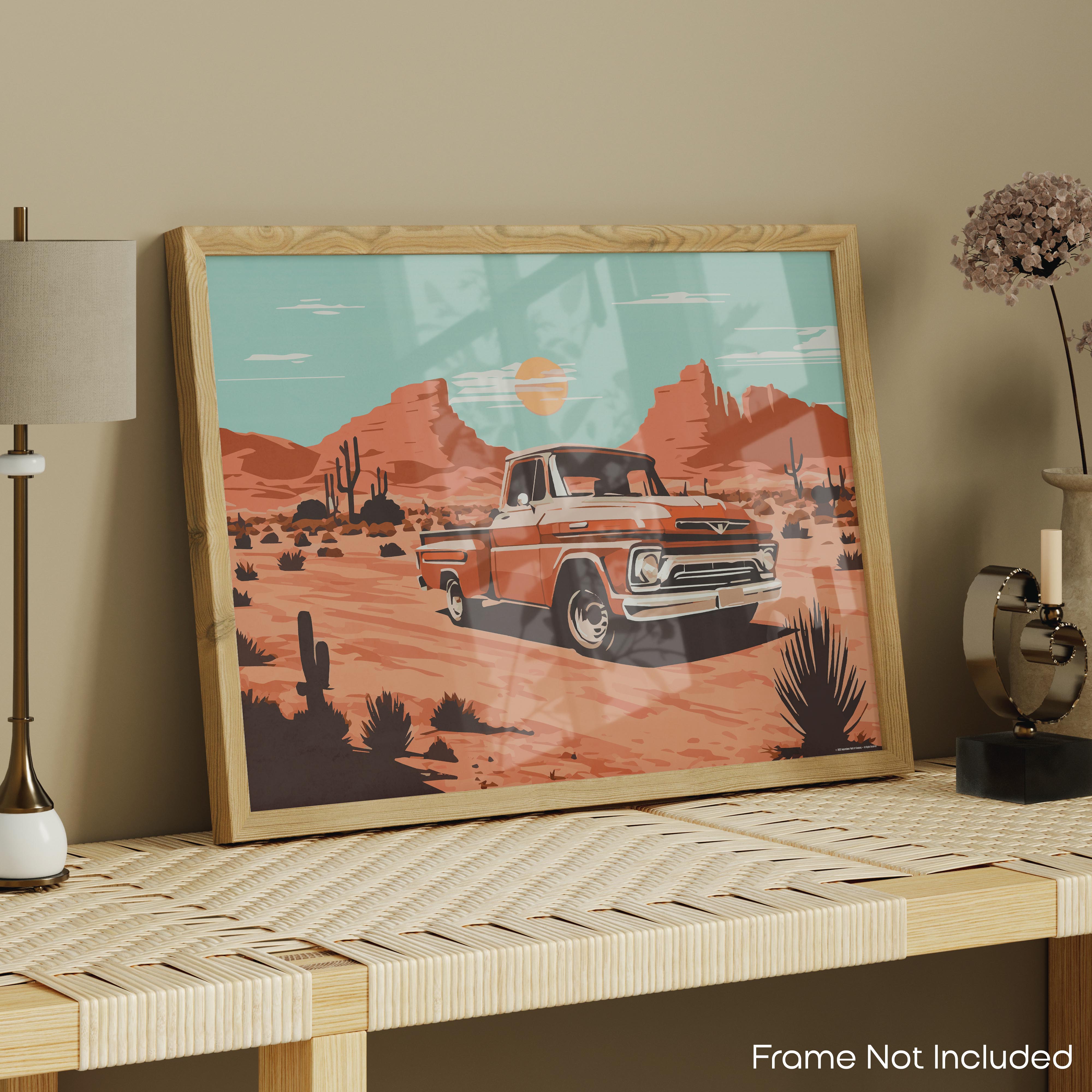 Red - Truck Poster