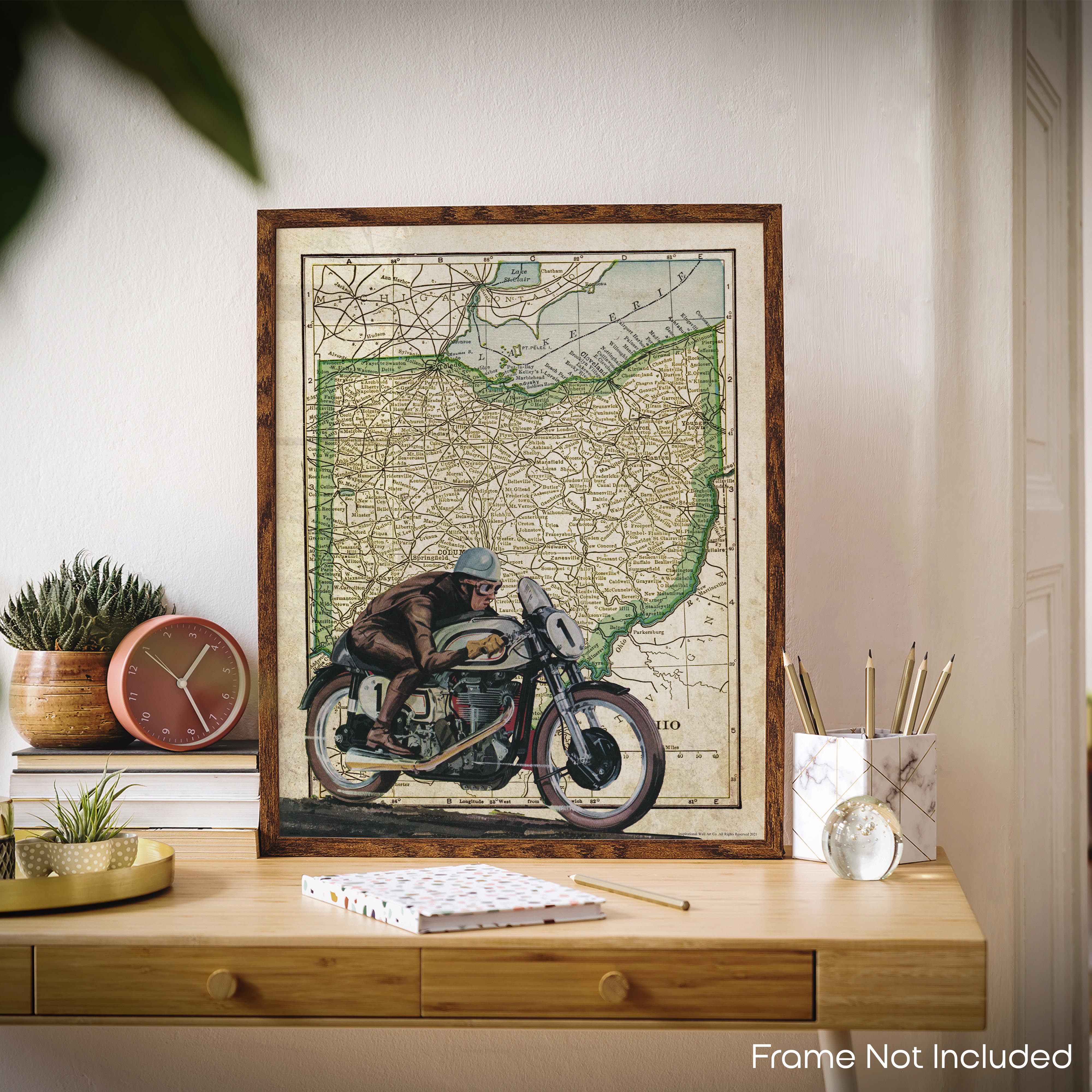 Ohio - Motorcycle Poster