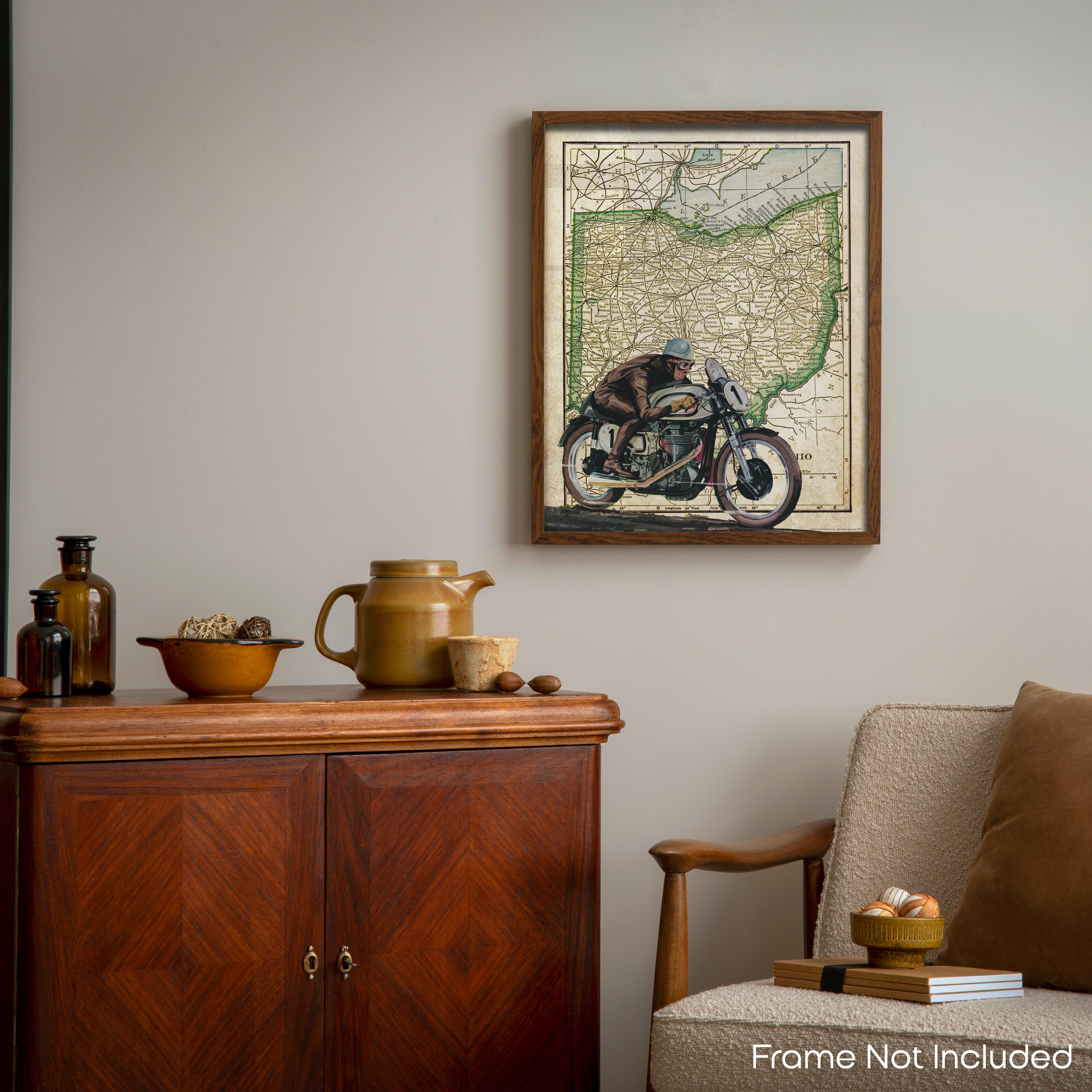 Ohio - Motorcycle Poster