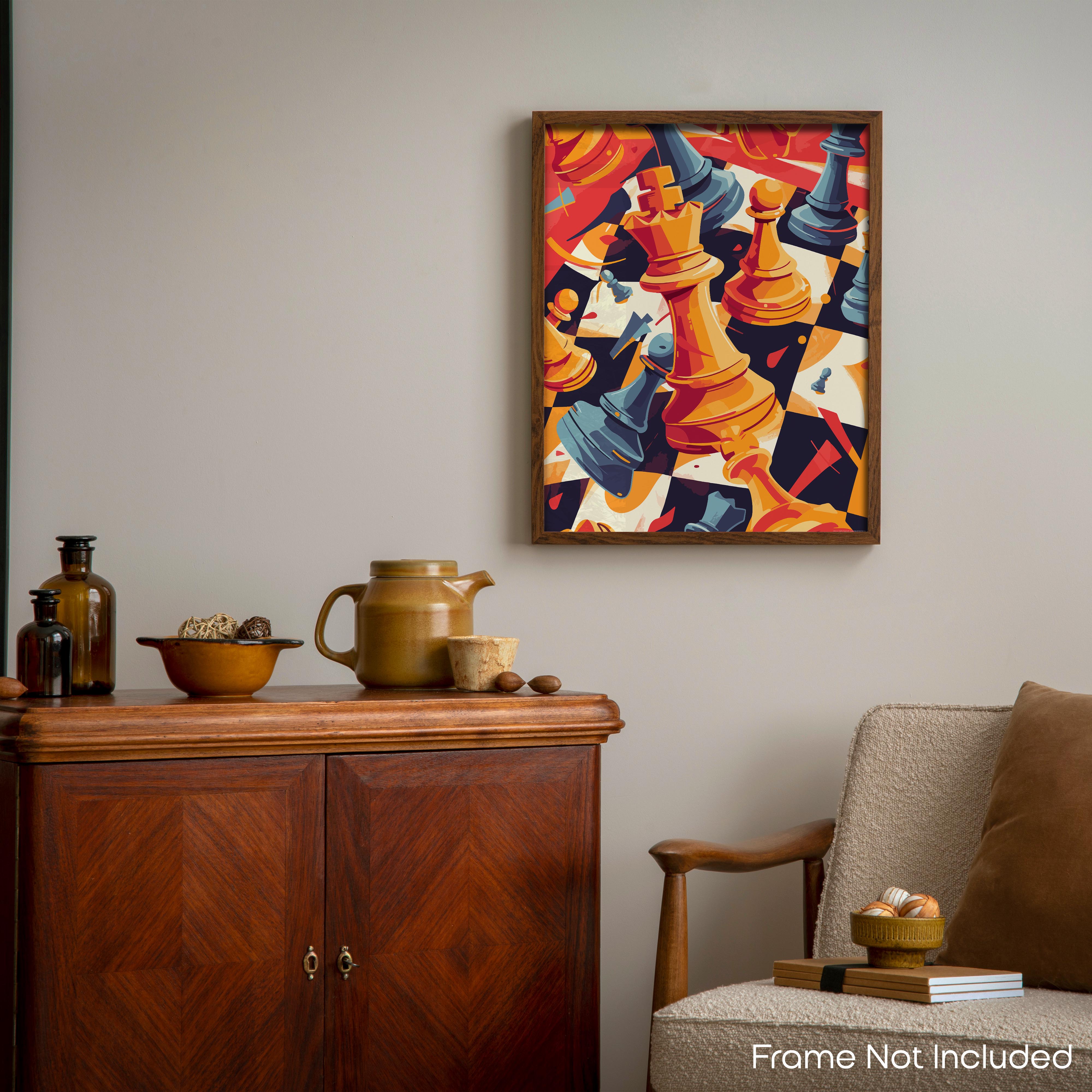 Pieces' Saga - Chess Poster