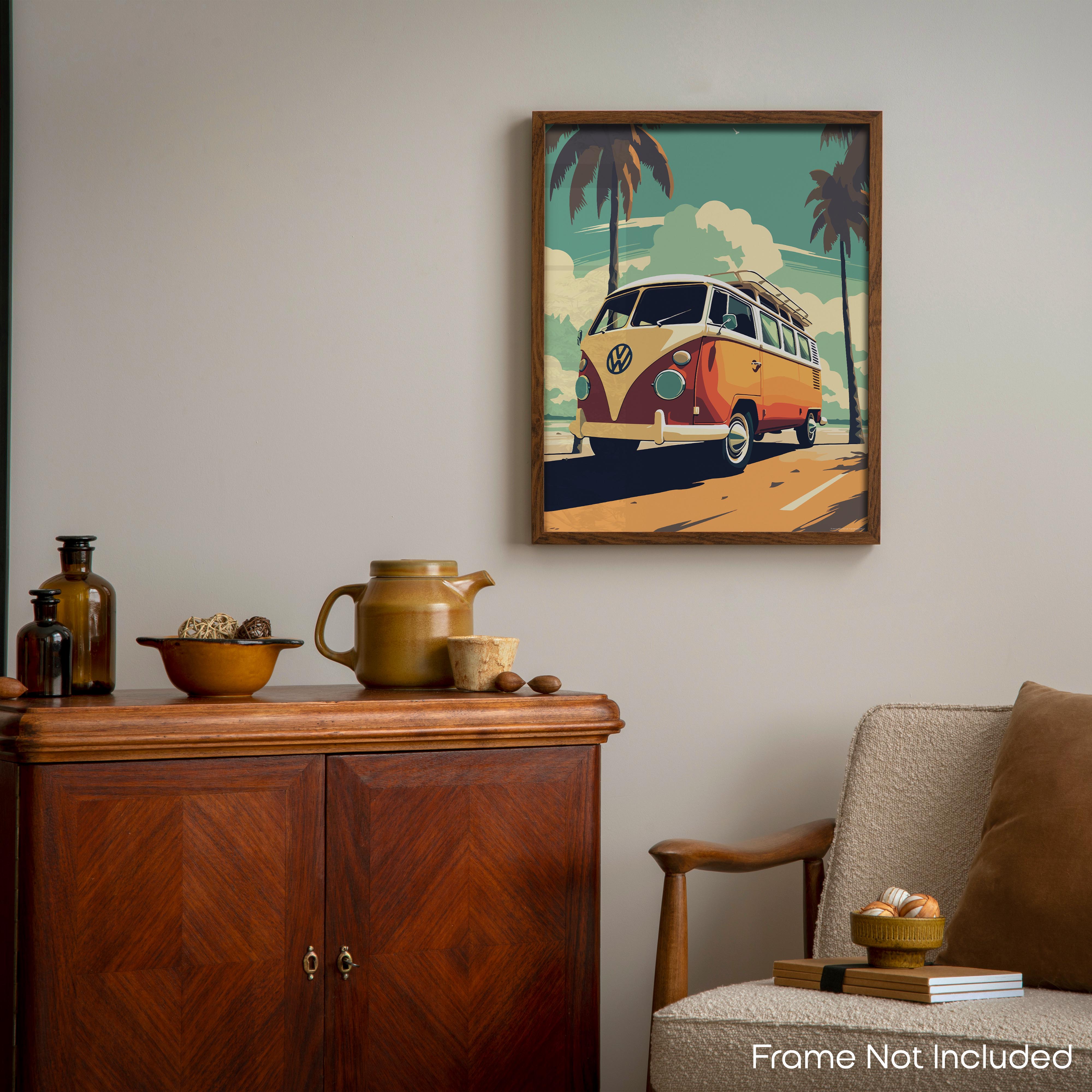 Beach - Volkswagen Poster