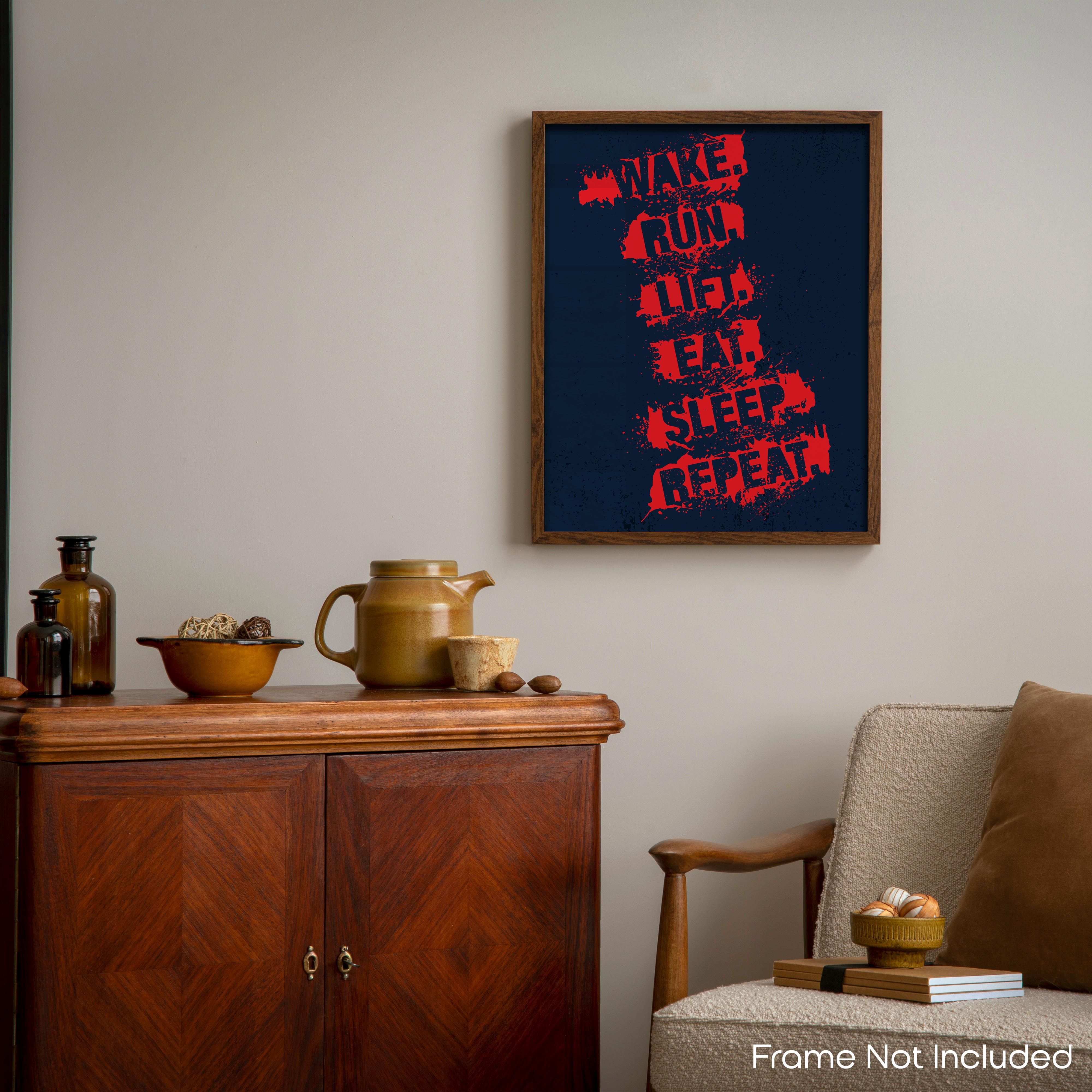 Run Repeat - Gym Poster