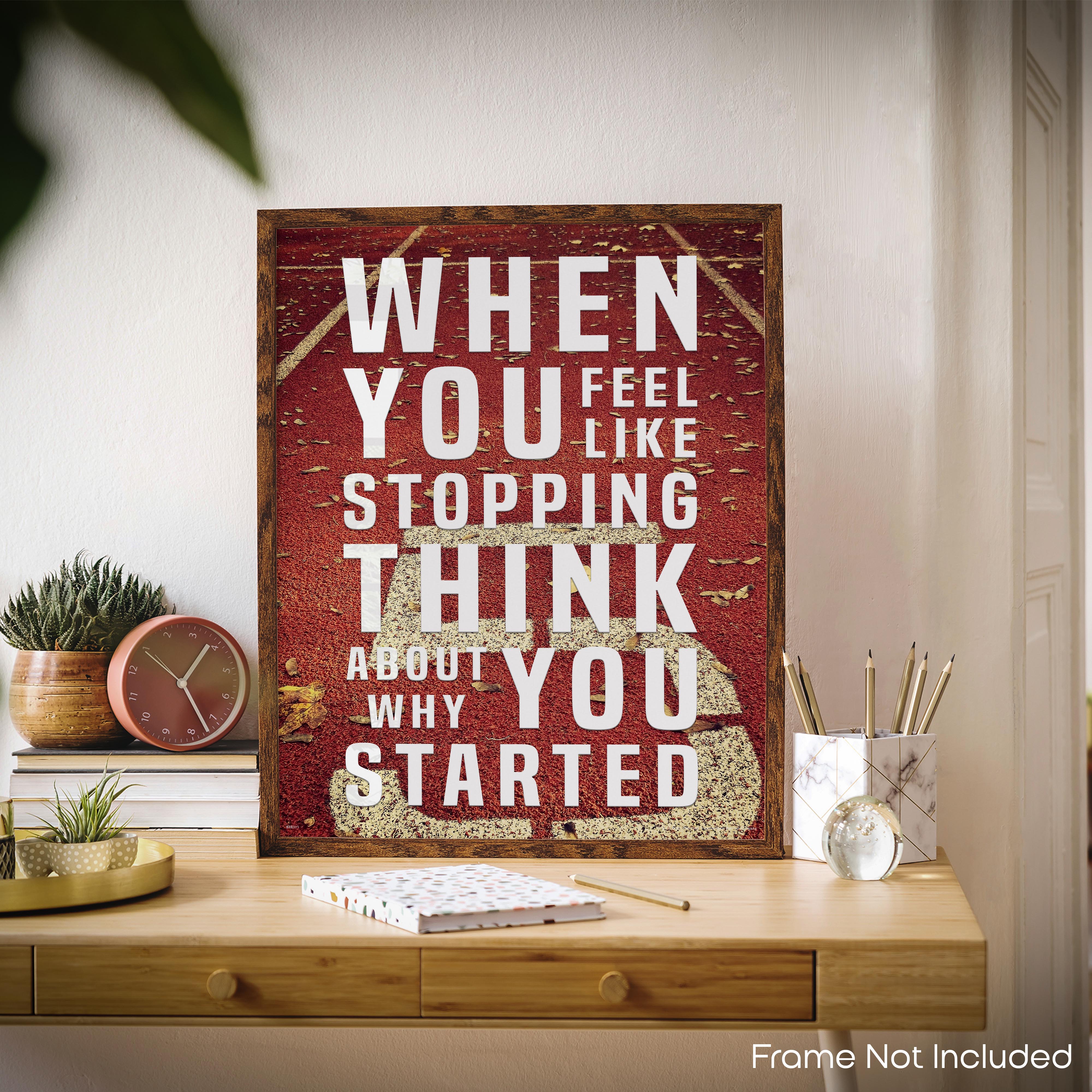 Think Why You Started - Gym Poster