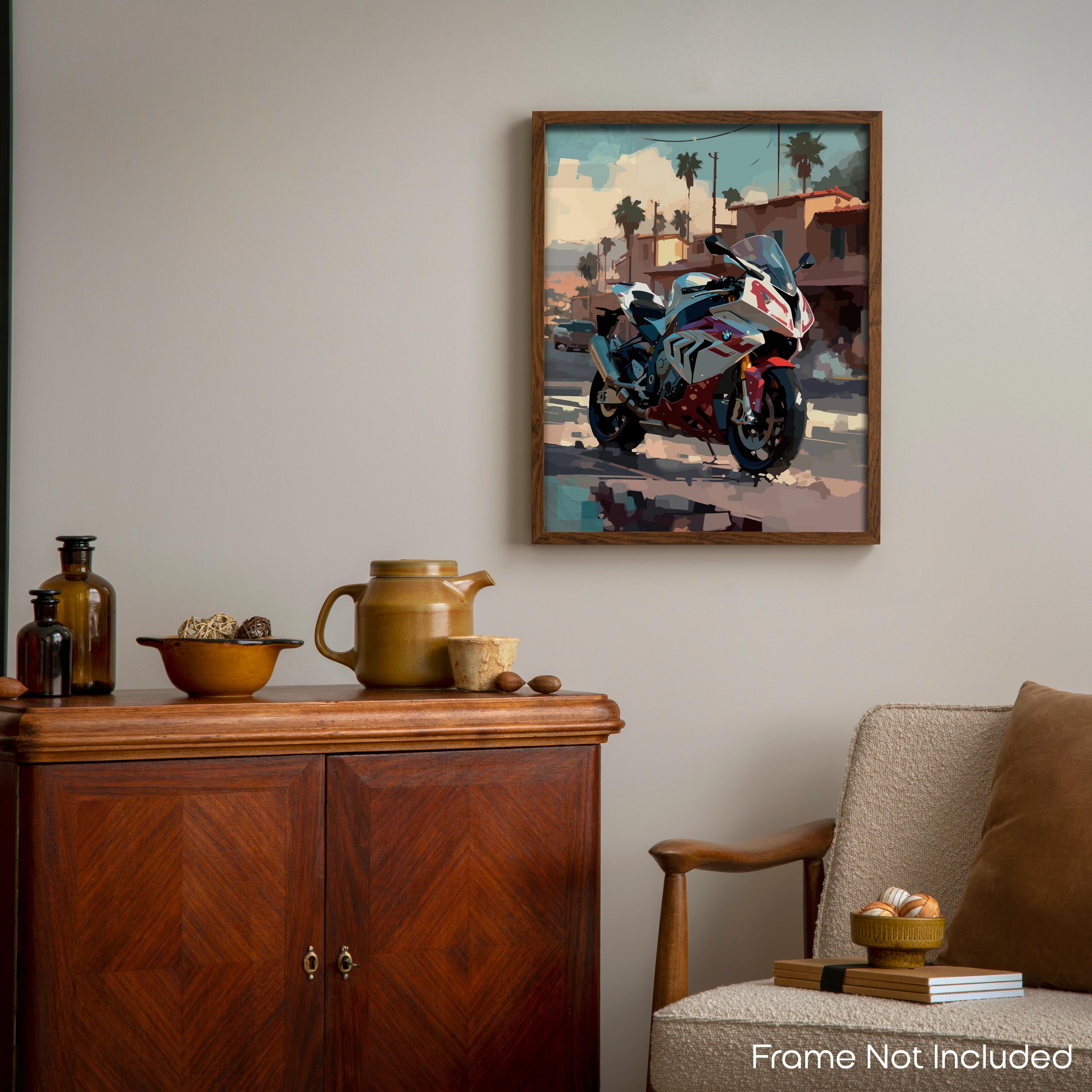 Illusion - Motorcycle Poster