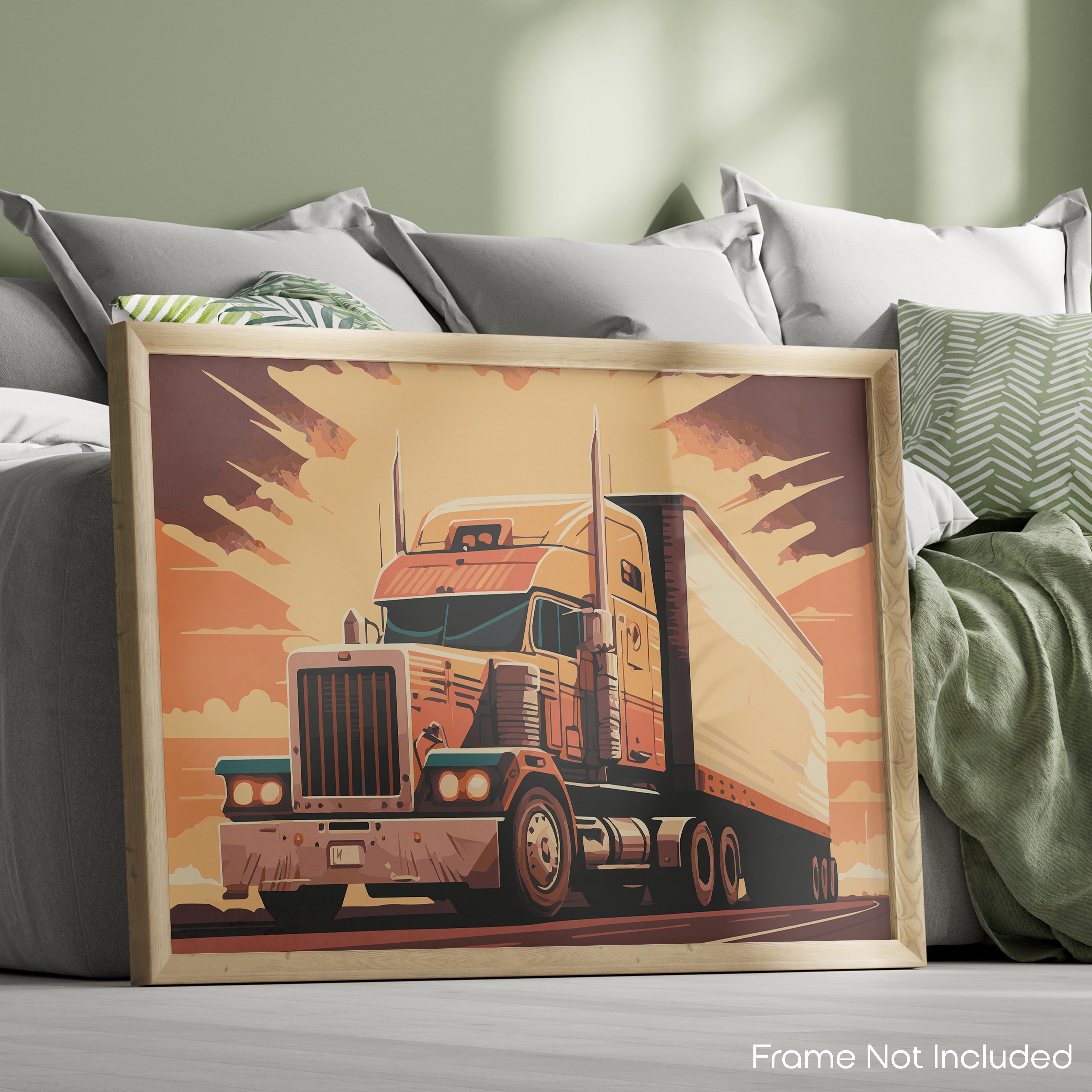 Dispatch - Semi Truck Poster